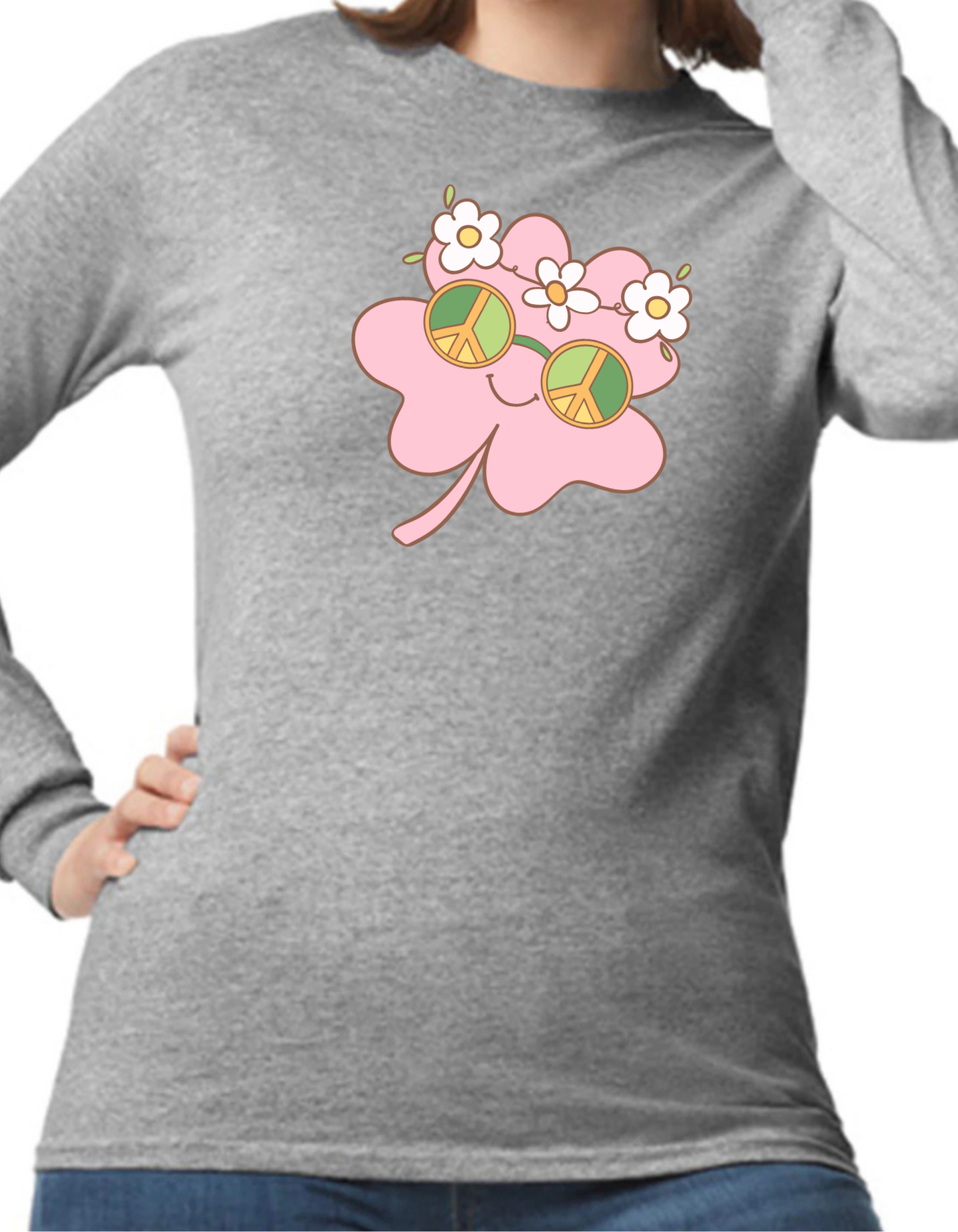 Hippie Shamrock Longsleeve