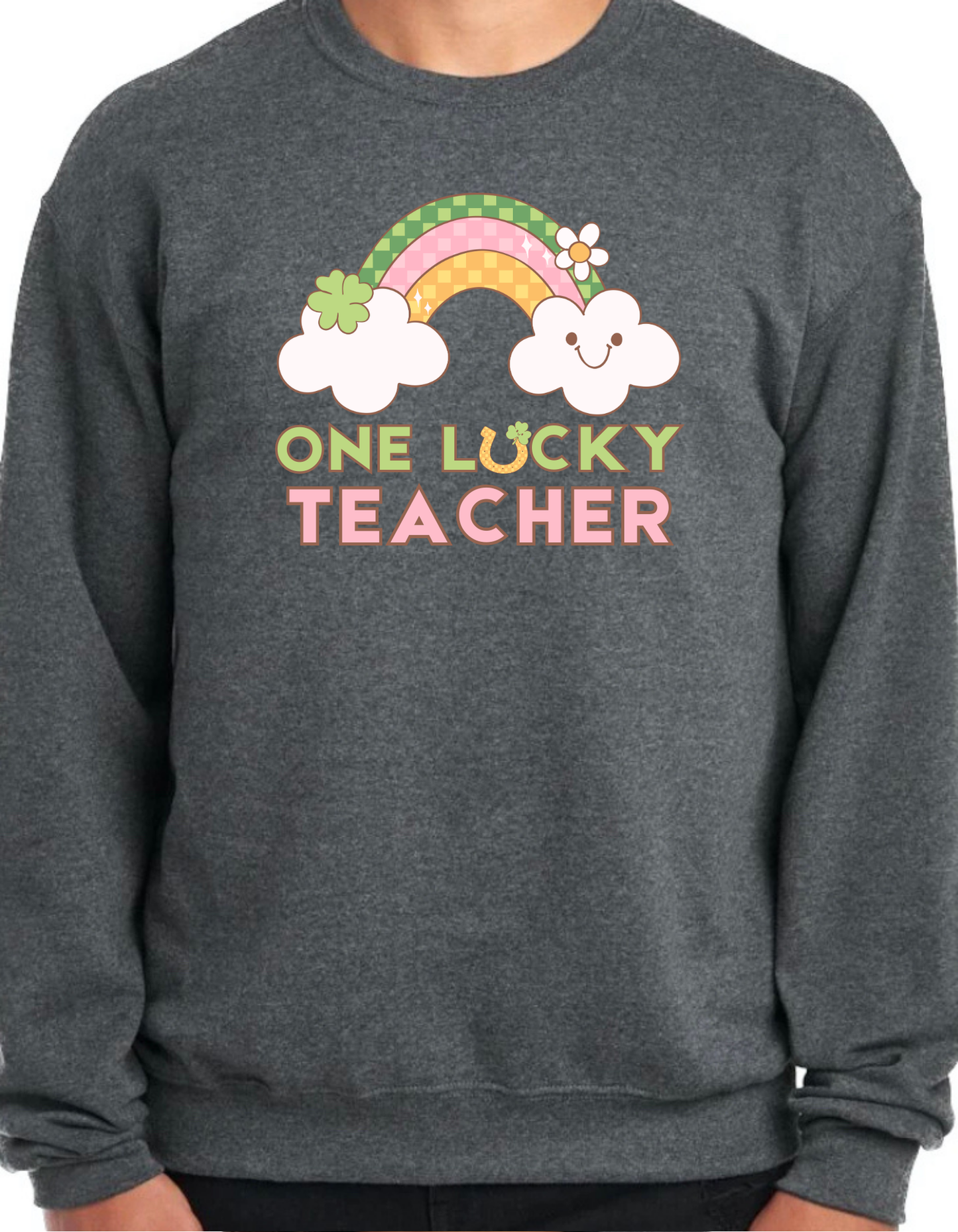 One Lucky Teacher Crewneck