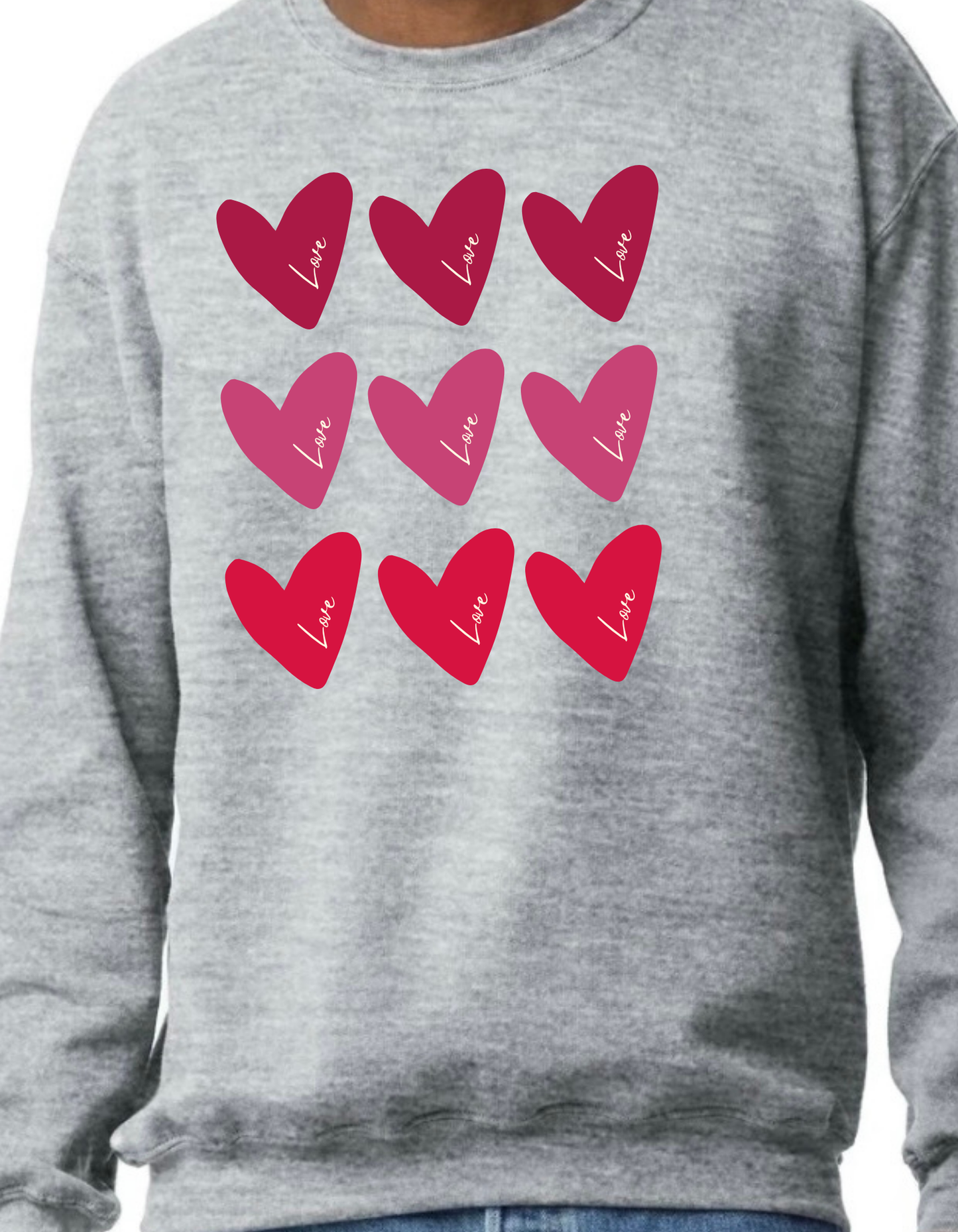 Love Hearts Crewneck