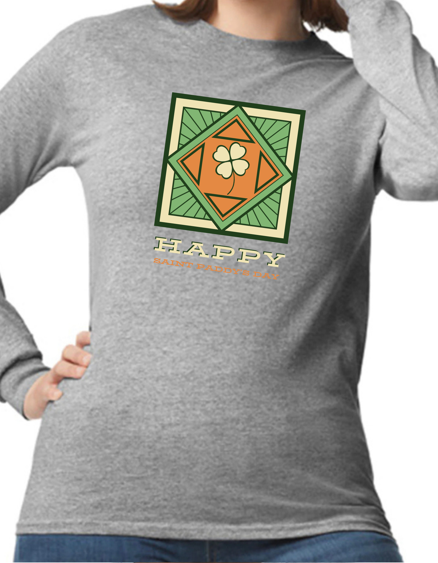 St. Patrick’s Day Clover Longsleeve