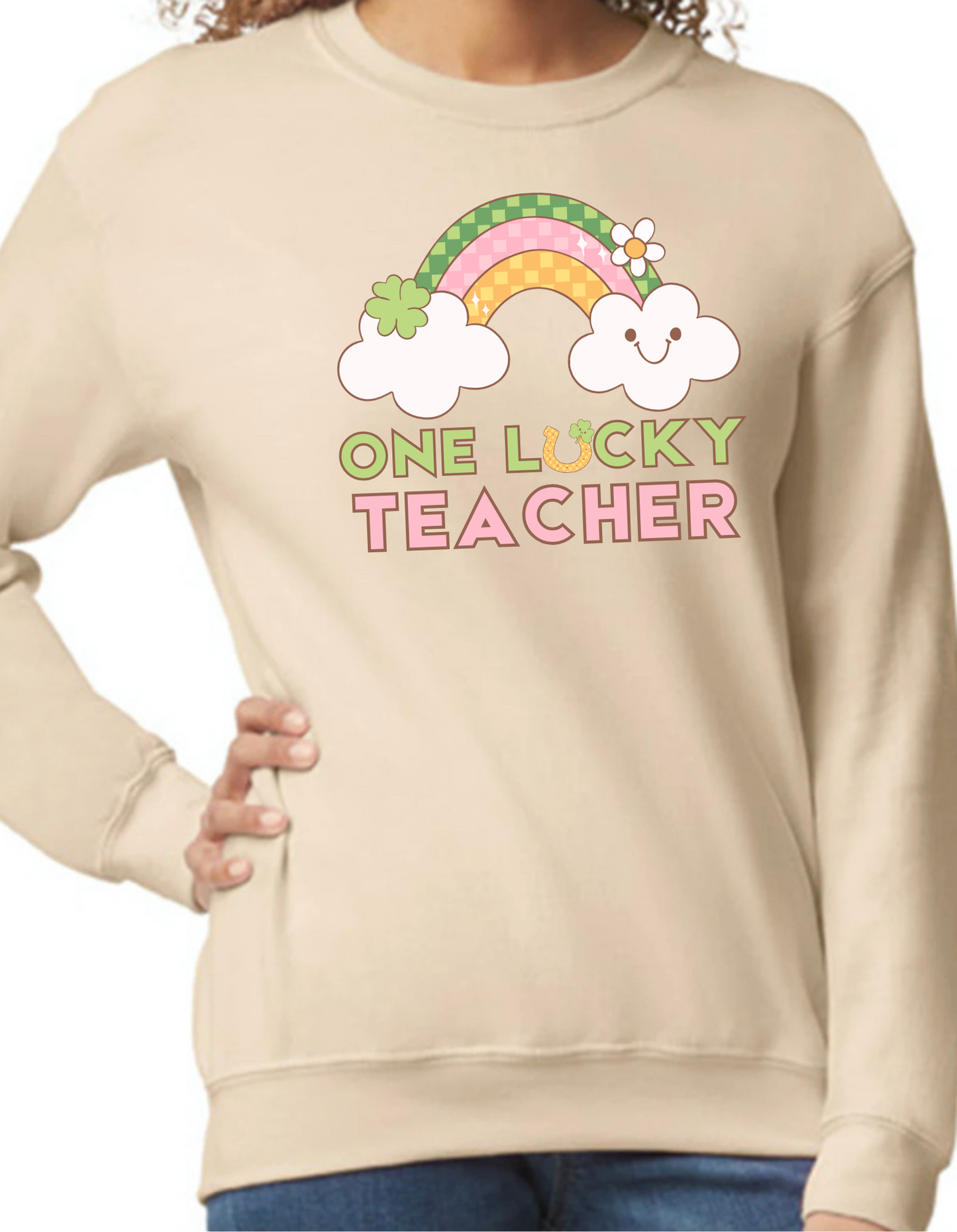 One Lucky Teacher Crewneck