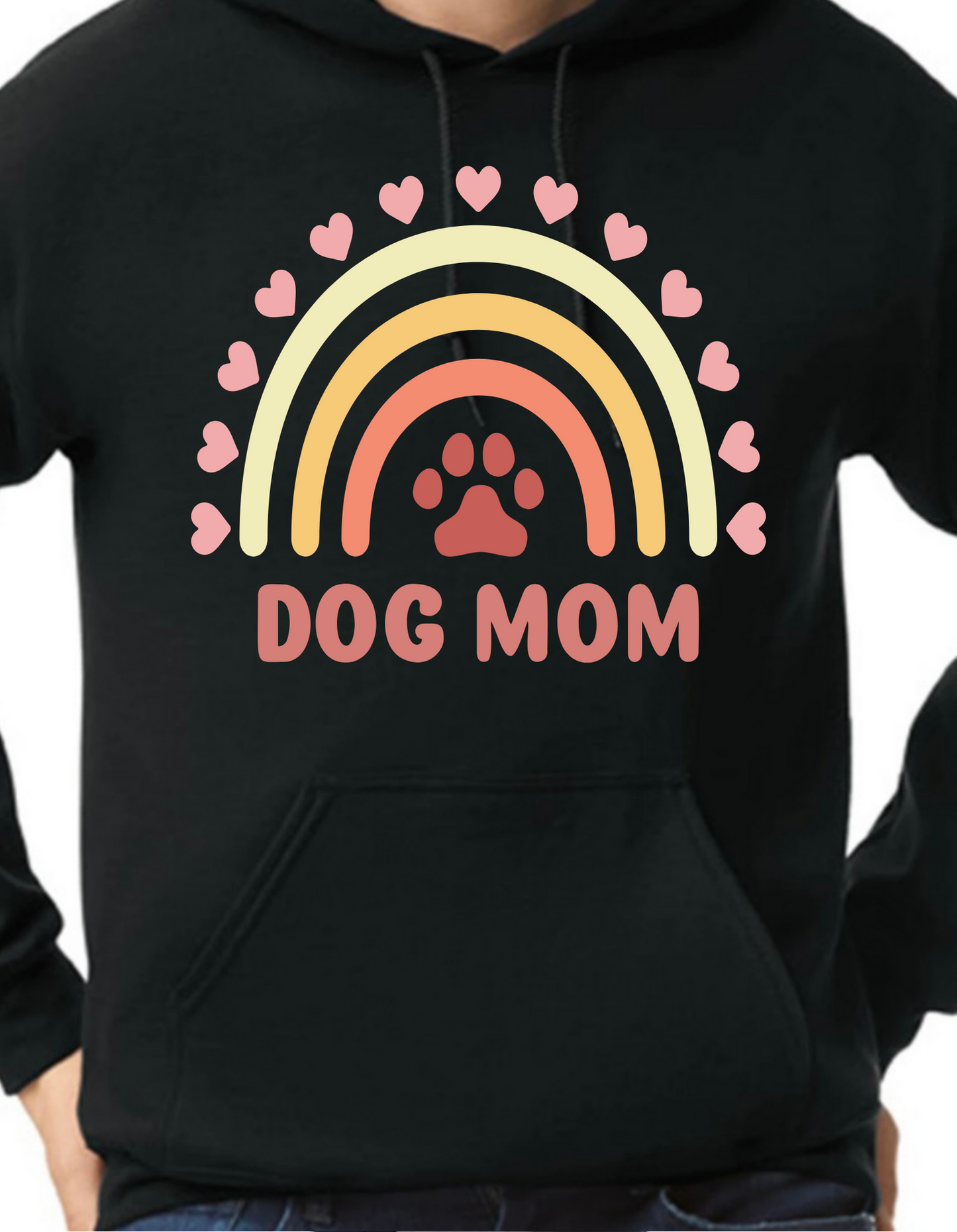 Dog Mom Rainbow Hoodie