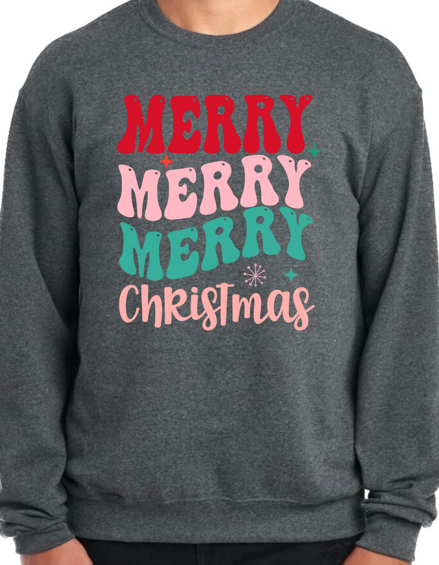 Merry Merry Merry Christmas Crewneck