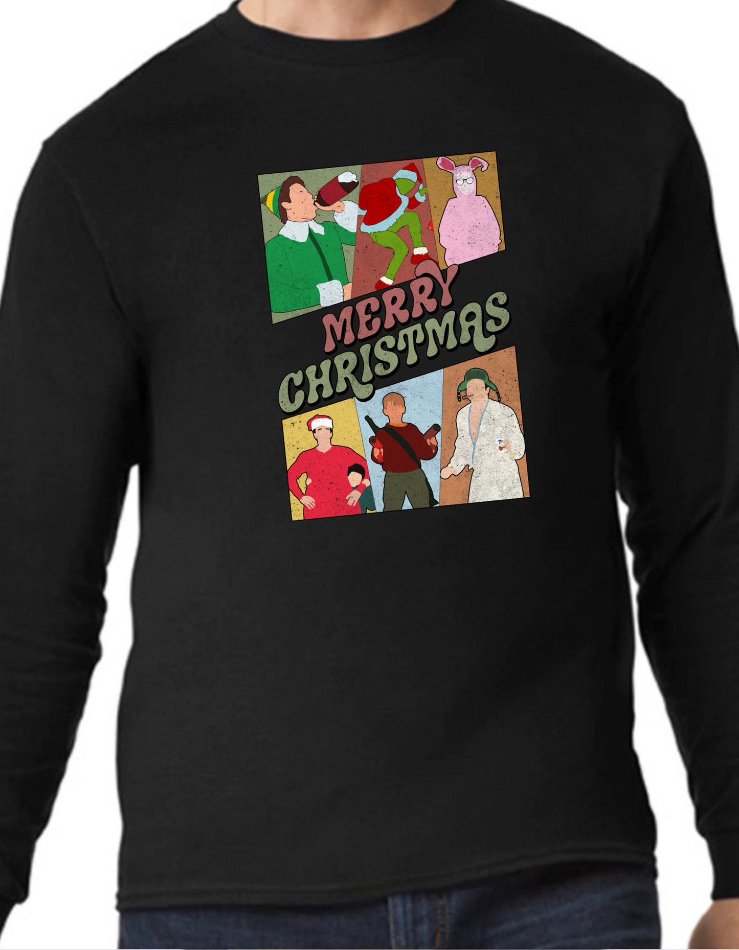 Merry Christmas Characters Longsleeve