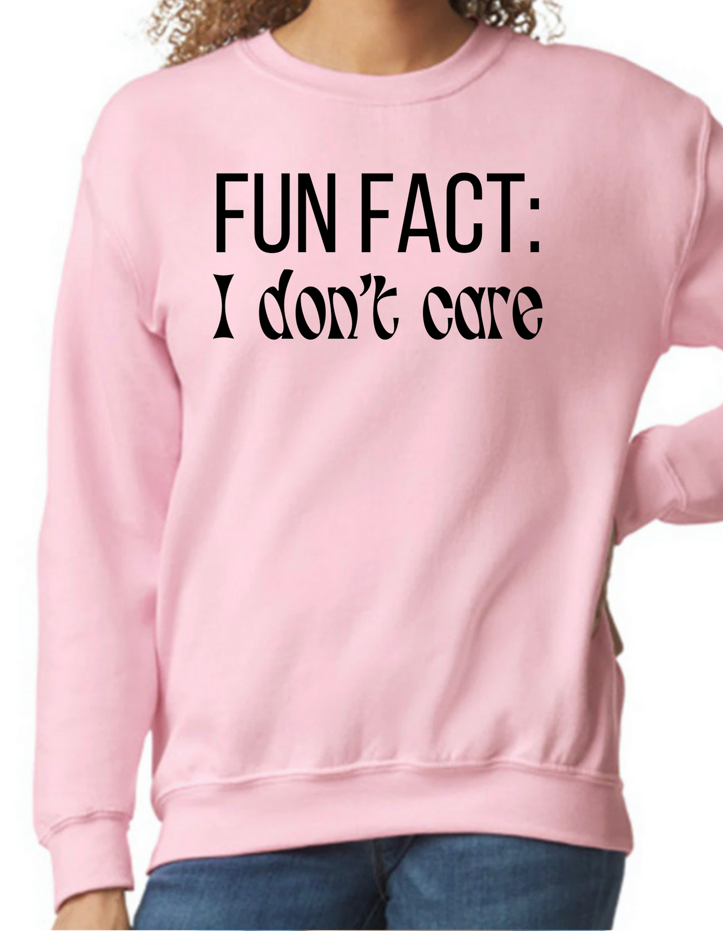 Fun Fact: I Don’t Care Crewneck