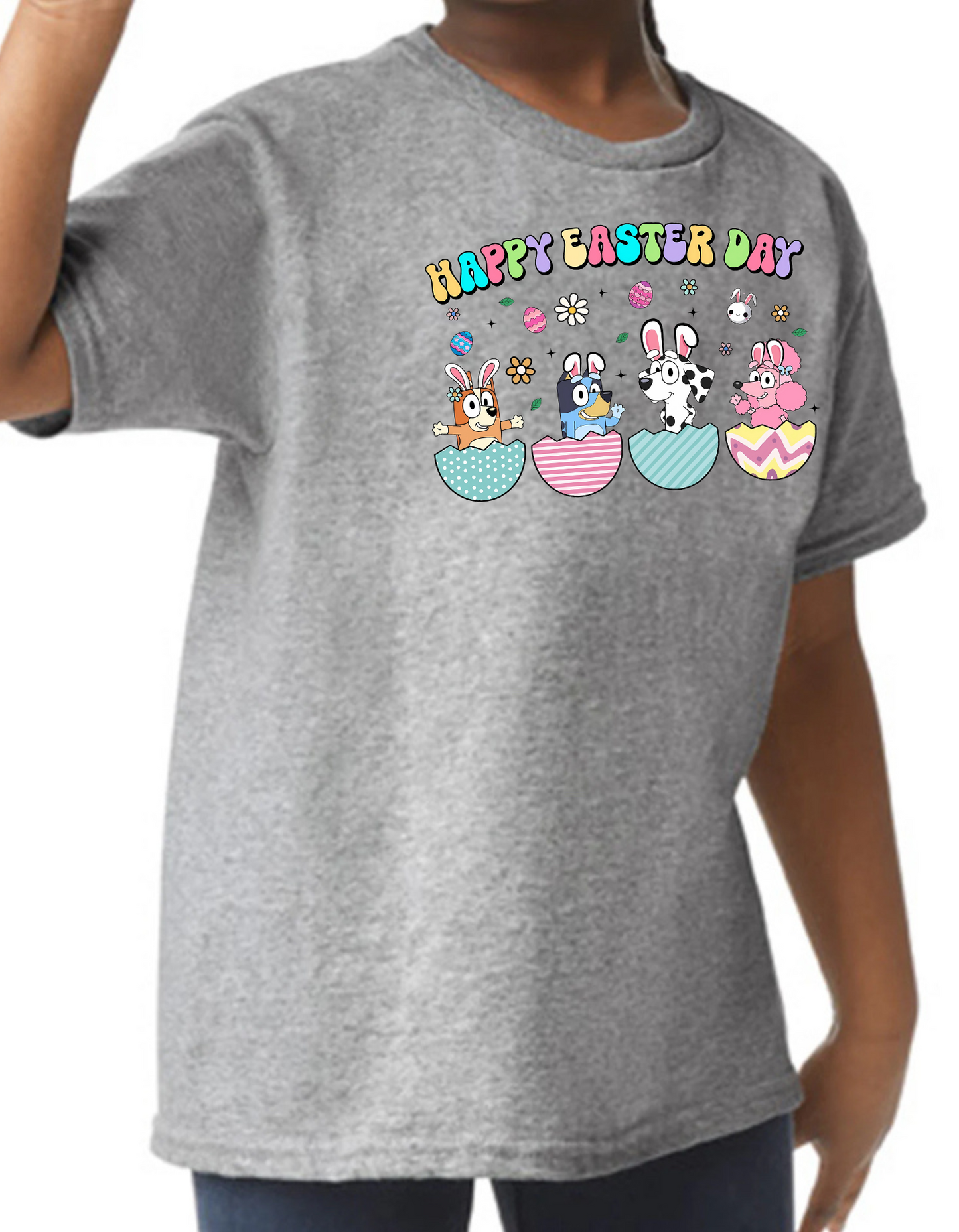 Happy Easter Day Kids Graphic Tee
