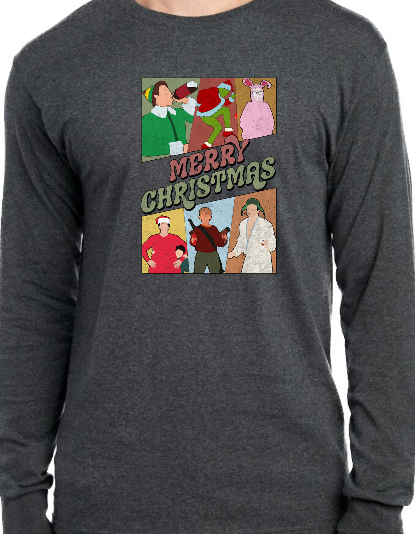 Merry Christmas Characters Longsleeve
