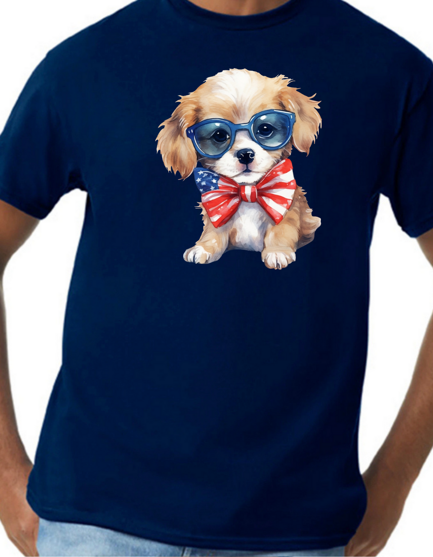 Patriotic Dog Graphic Tee