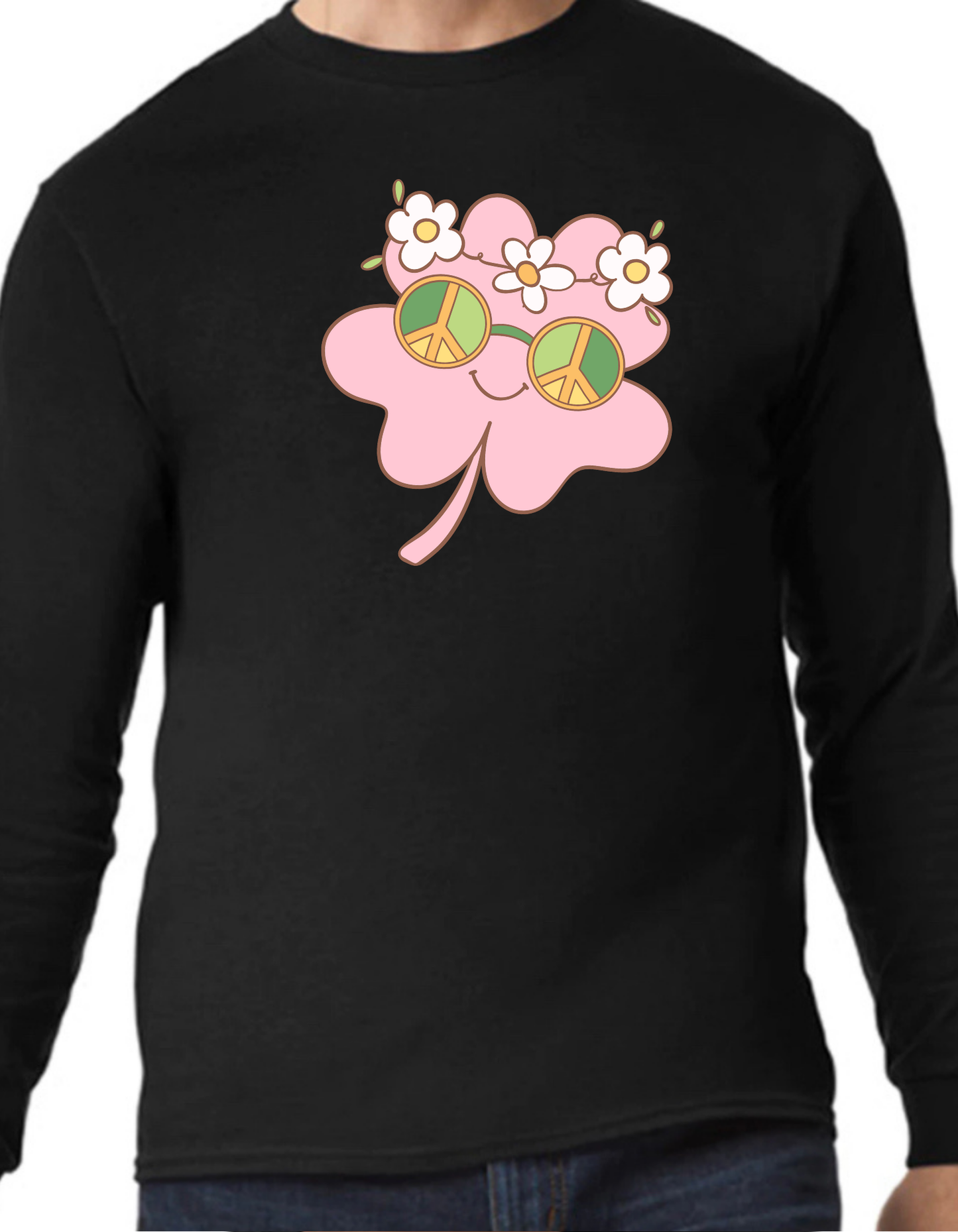 Hippie Shamrock Longsleeve