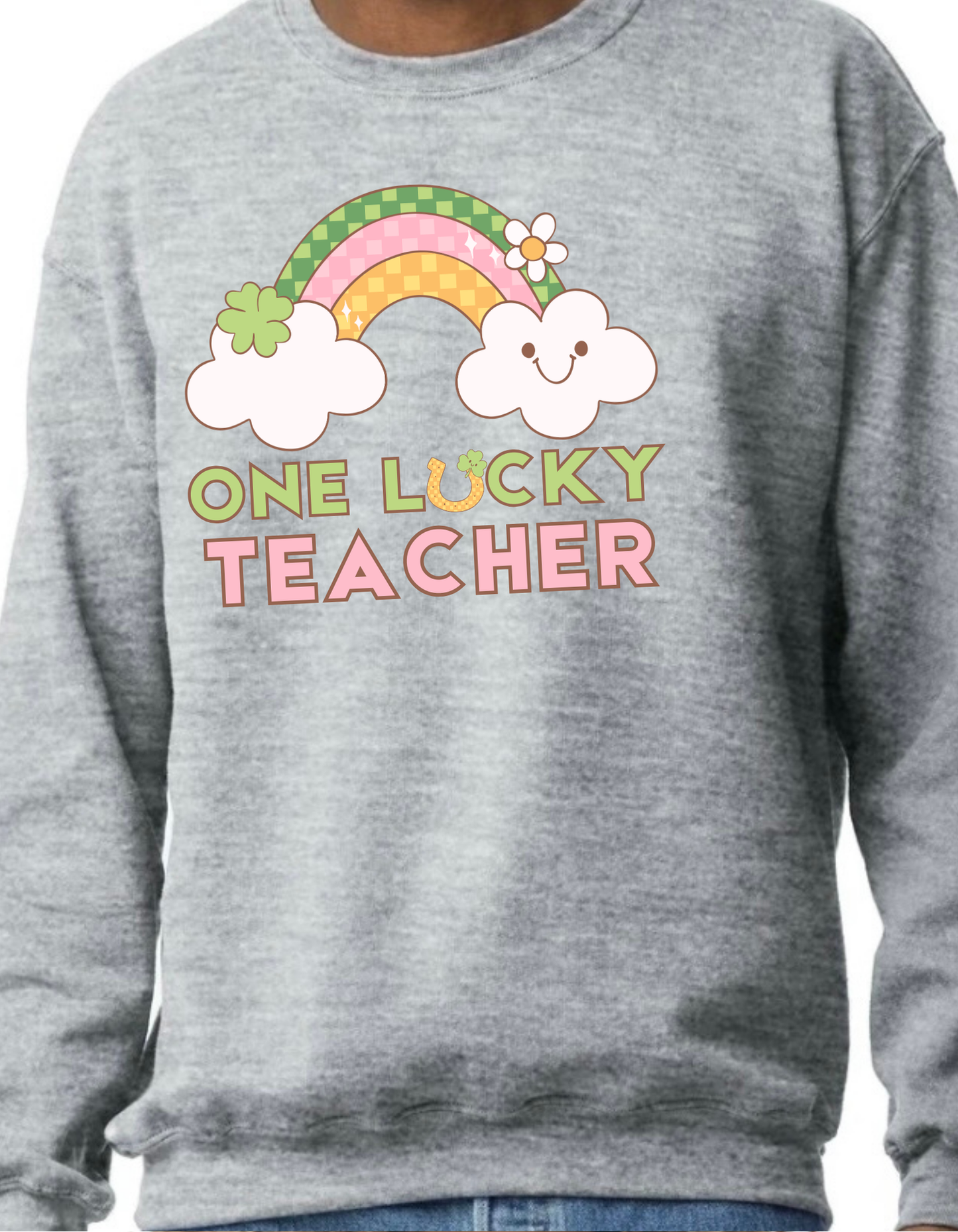 One Lucky Teacher Crewneck