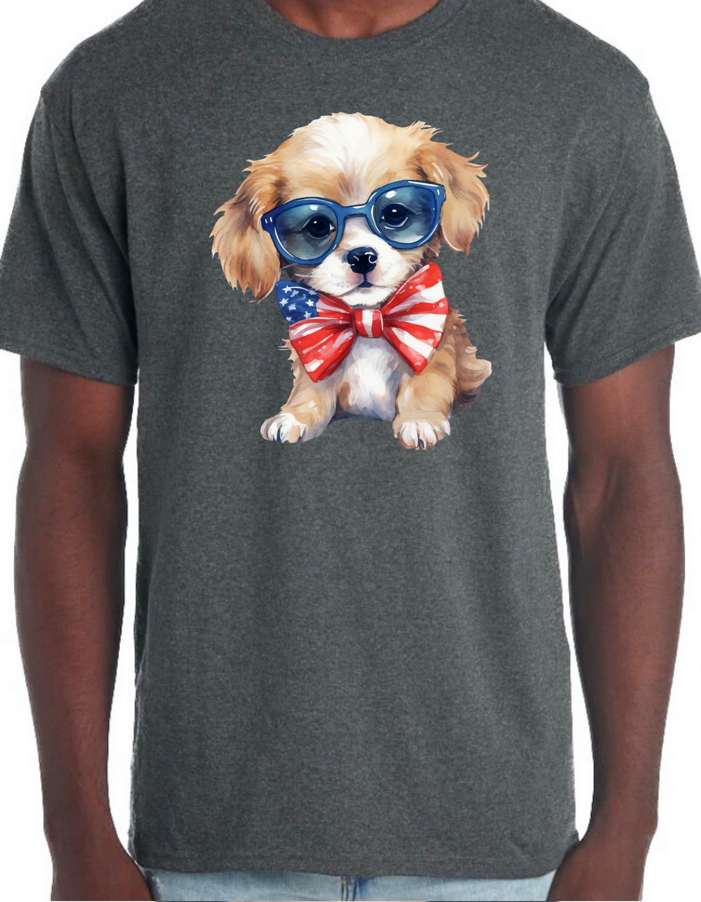 Patriotic Dog Graphic Tee