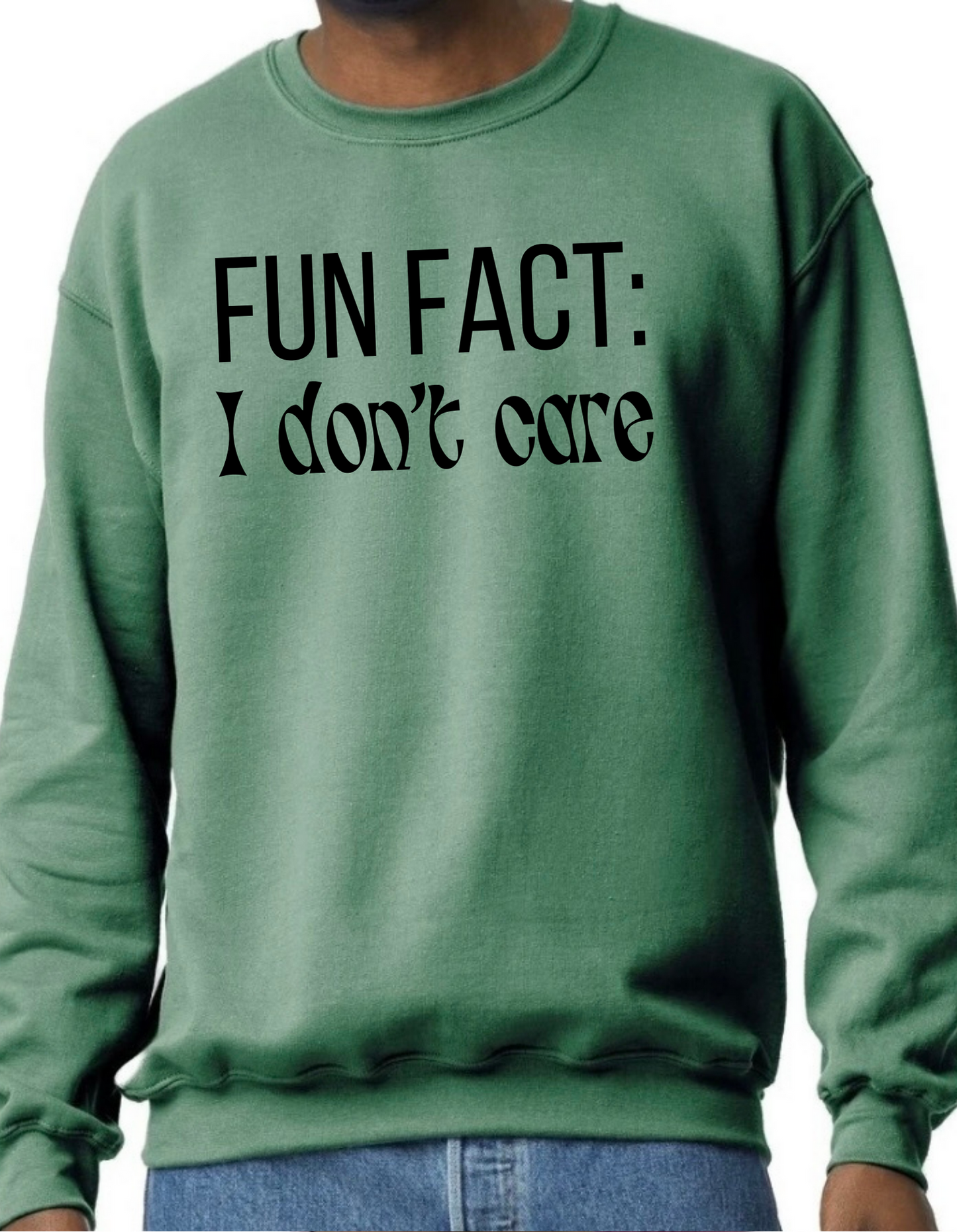 Fun Fact: I Don’t Care Crewneck