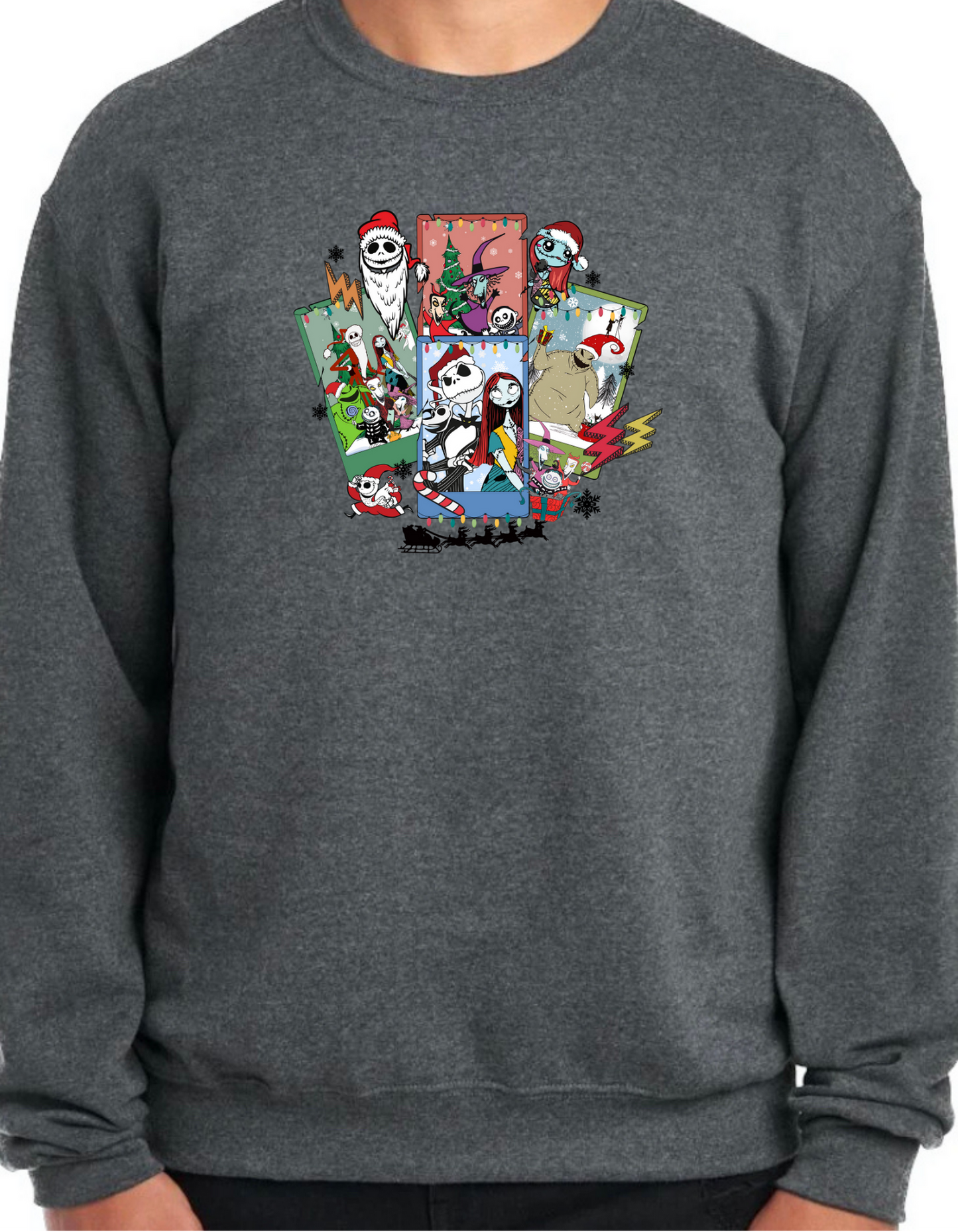 Nightmare Before Christmas Collage Crewneck