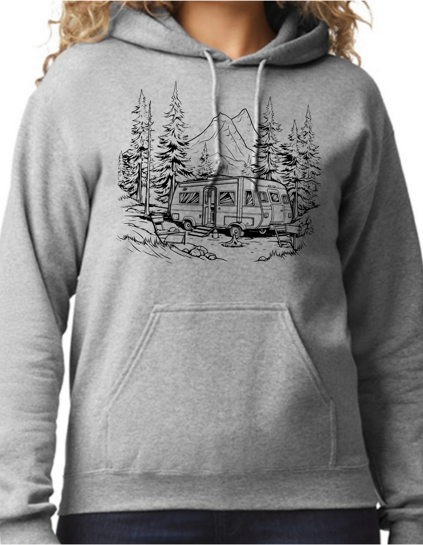 Camping in the Mountains Hoodie