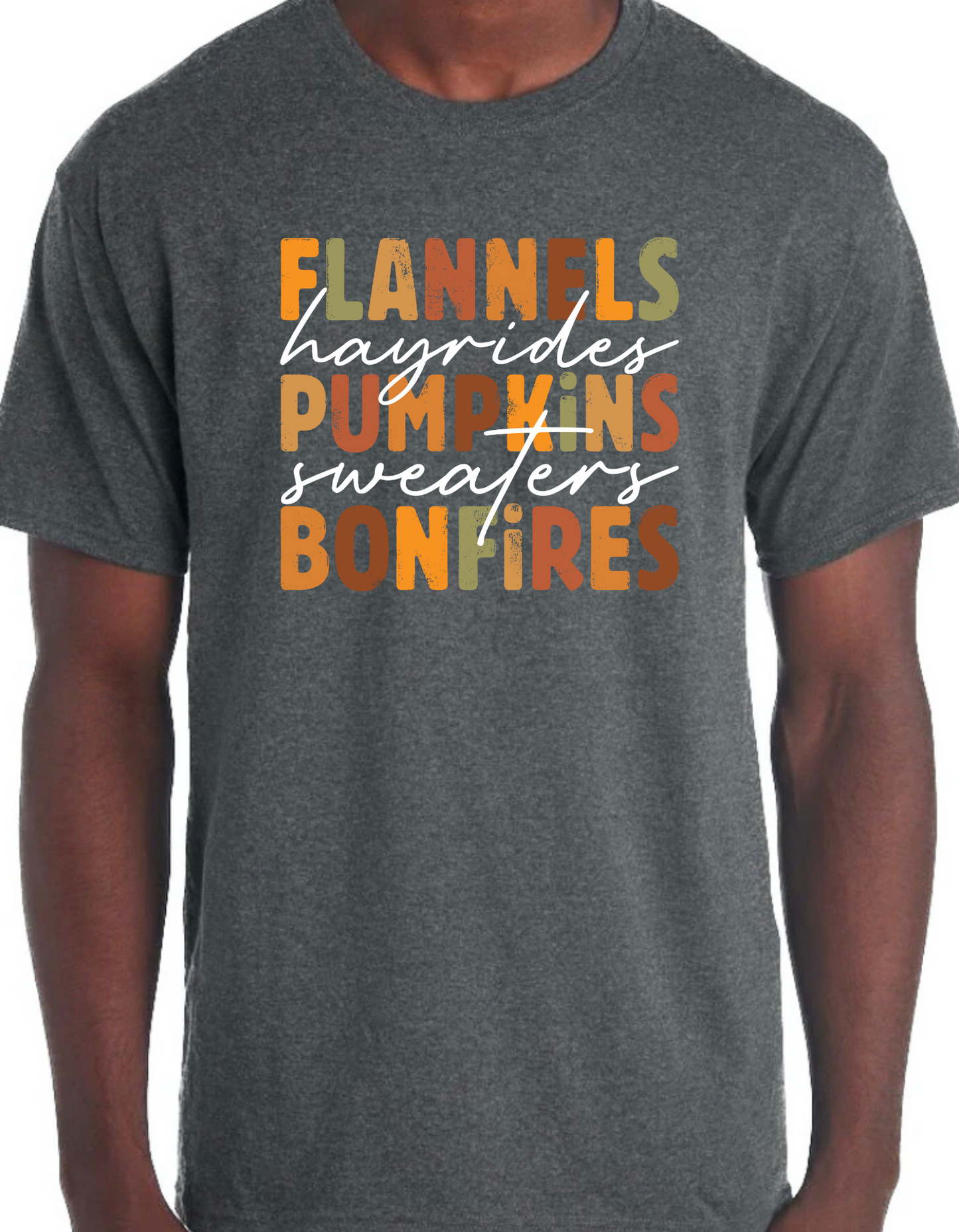 Flannels, Hayrides, Pumpkins Graphic Tee