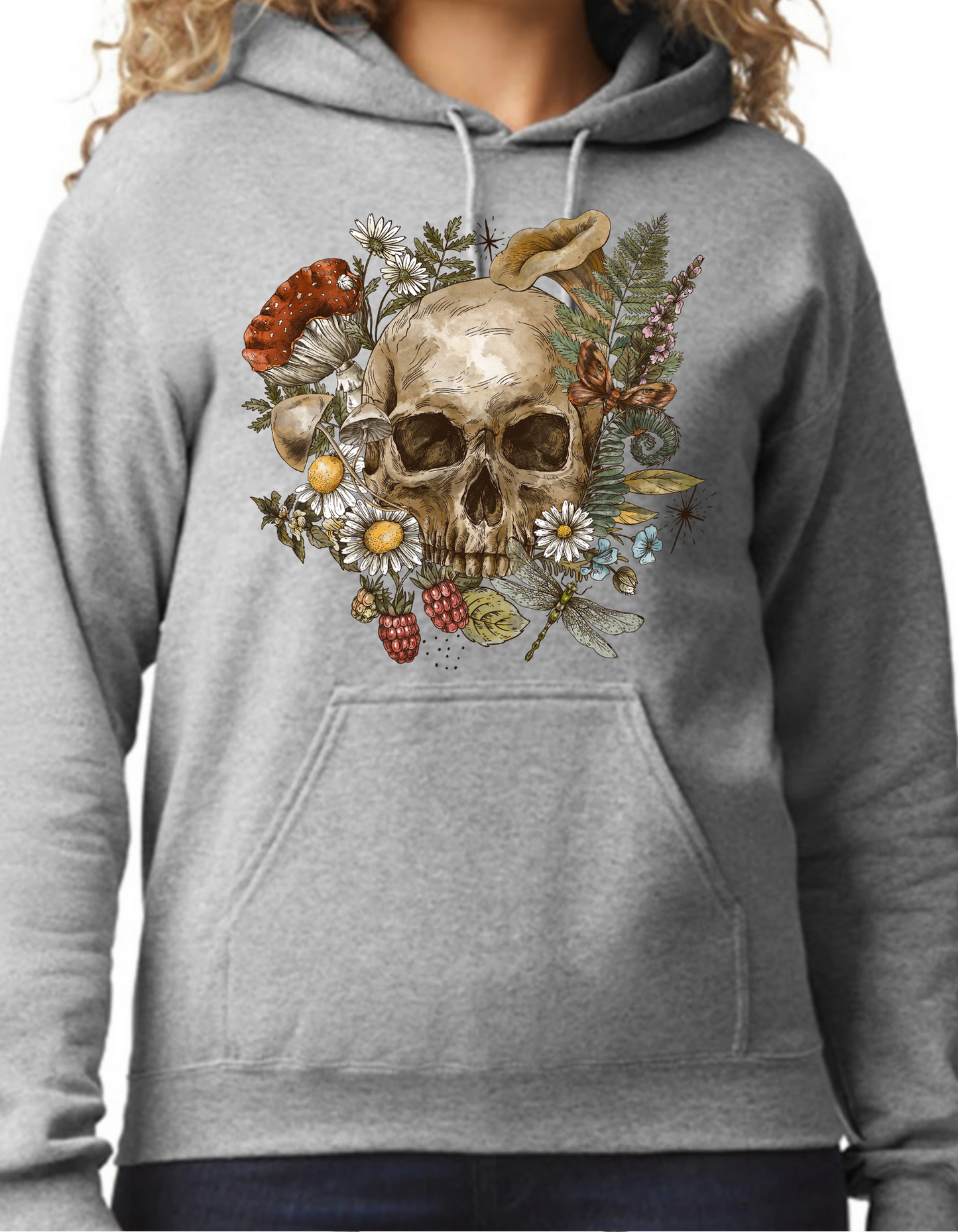 Floral Skull Hoodie