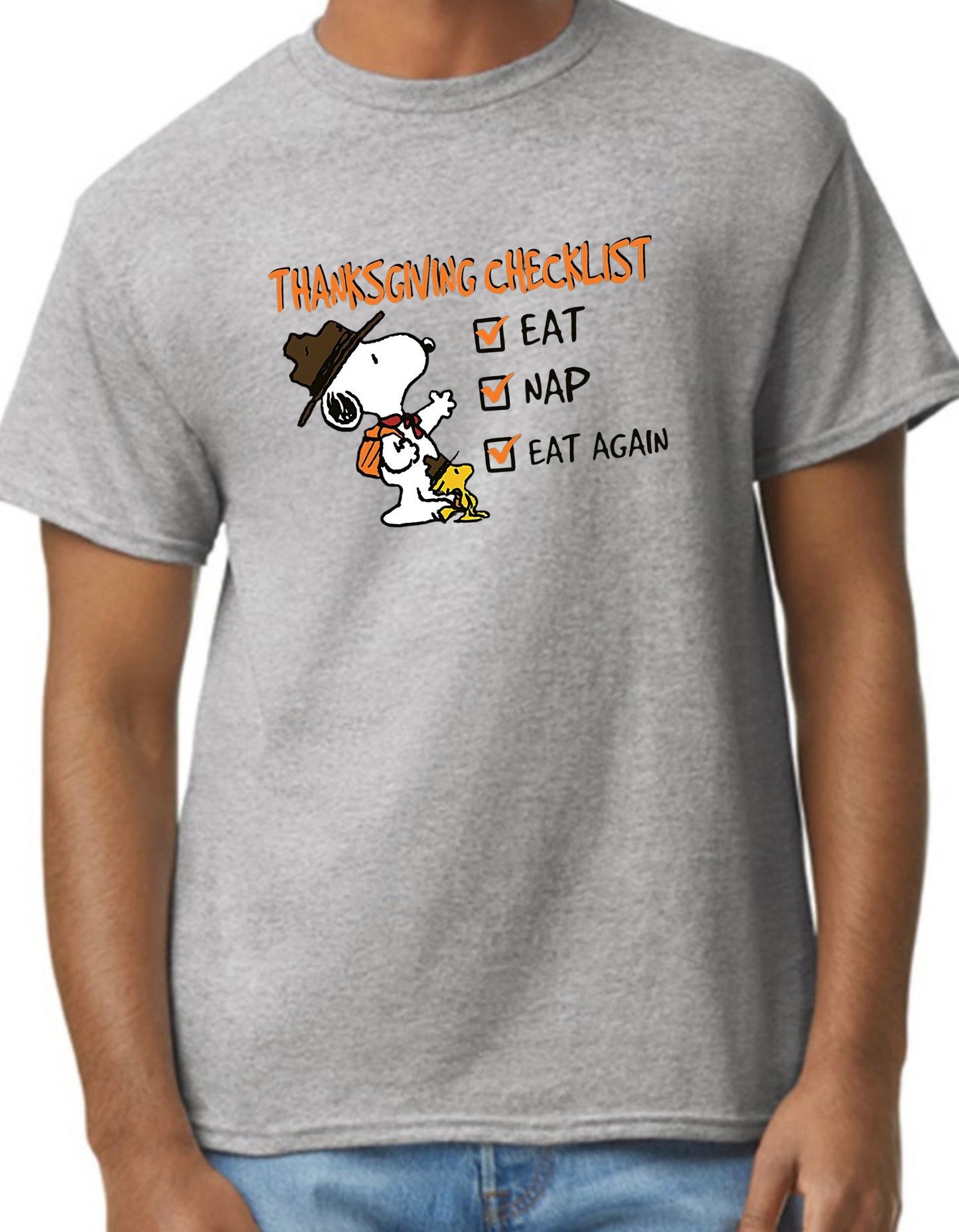 Thanksgiving Checklist Graphic Tee