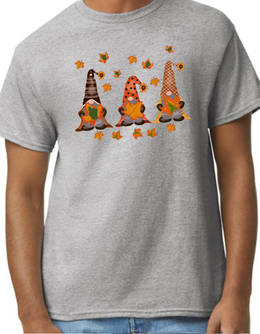 Fall Gnome Leaves Graphic Tee