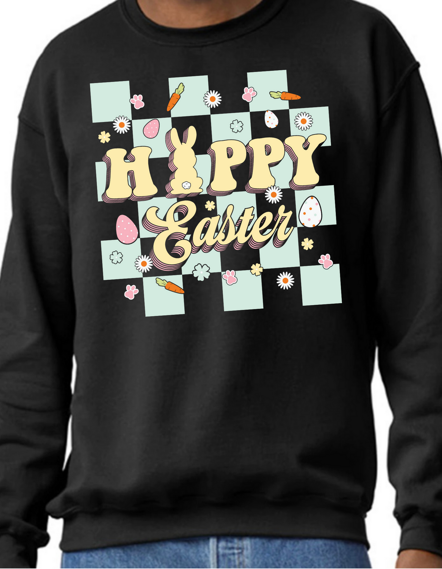 Retro Happy Easter Crewneck