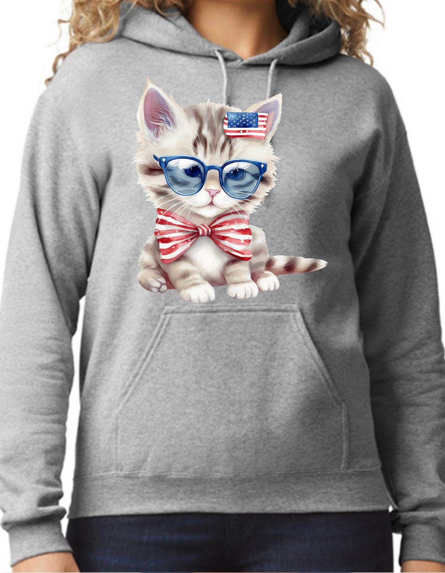 Patriotic Kittens Hoodie