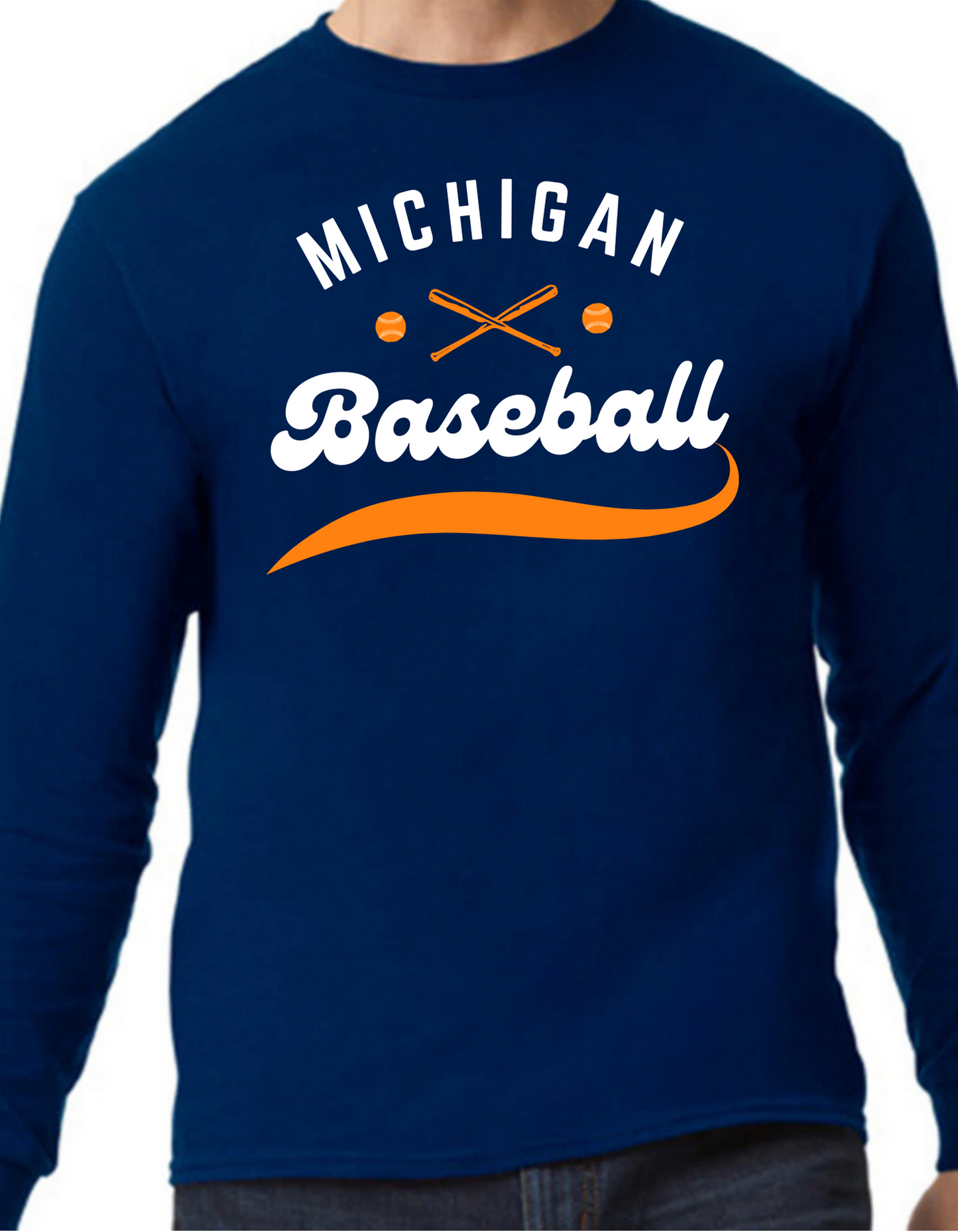 Michigan Baseball Longsleeve