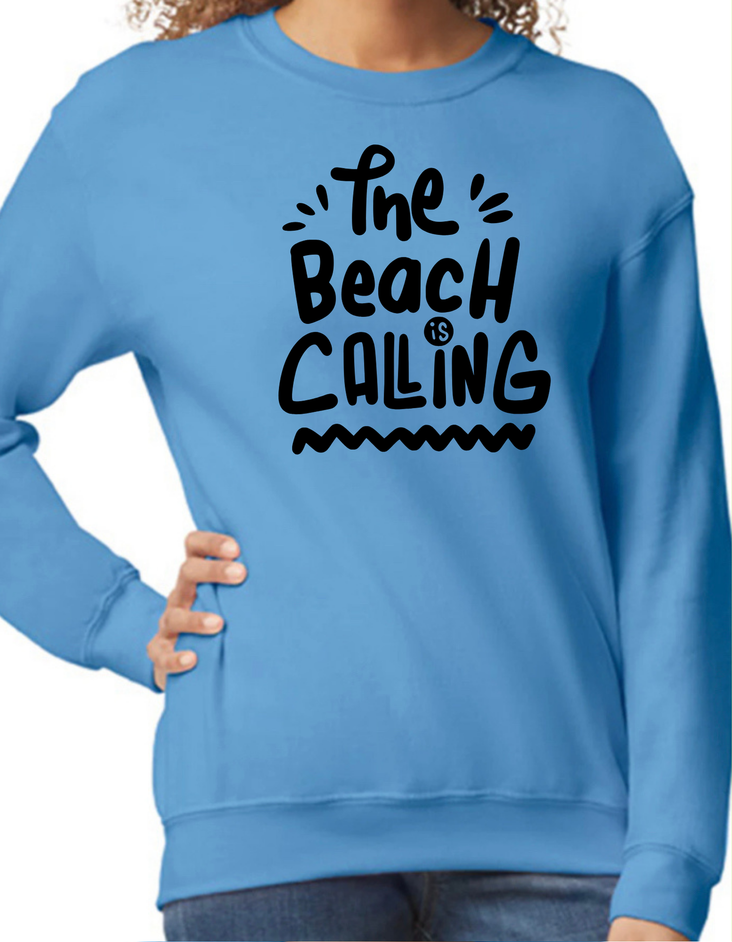 The Beach is Calling Crewneck