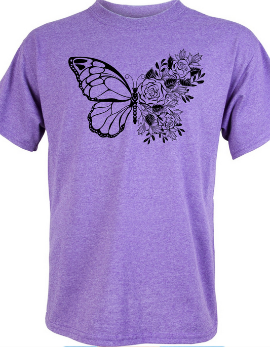 Blooming Butterfly Graphic Tee