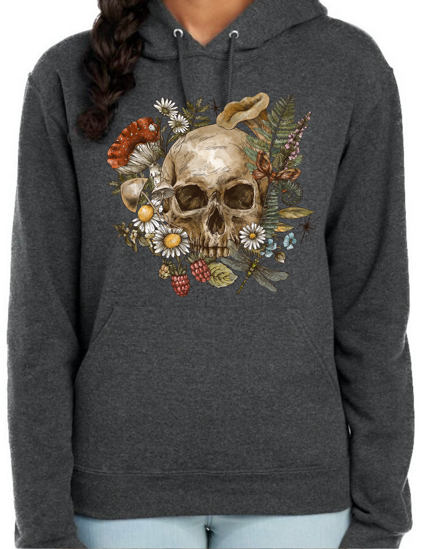 Floral Skull Hoodie