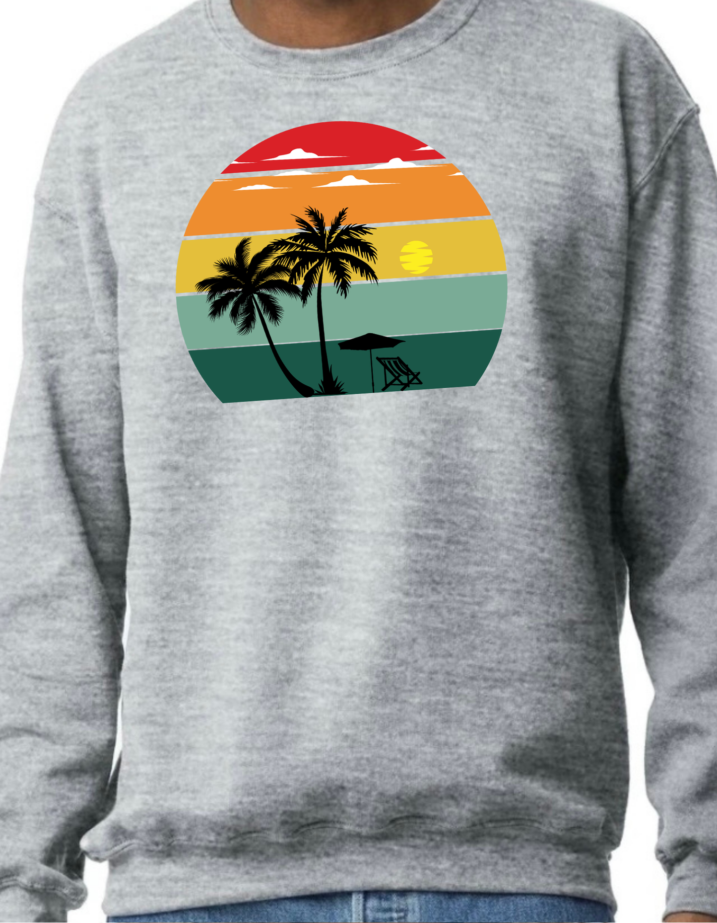 Sunset Rainbow Crewneck