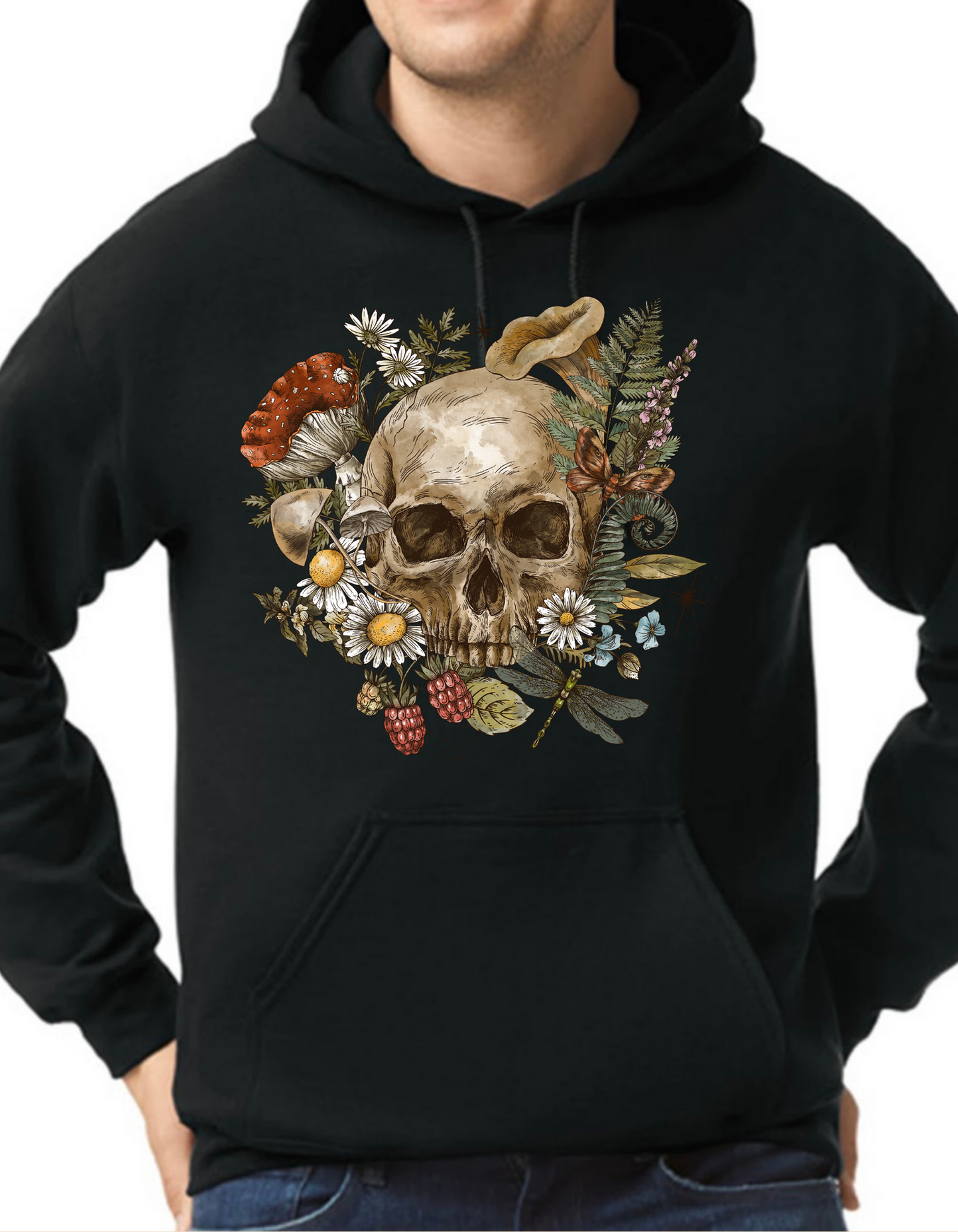 Floral Skull Hoodie