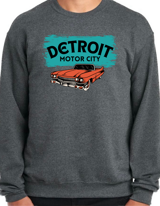 Detroit, Motor City Crewneck
