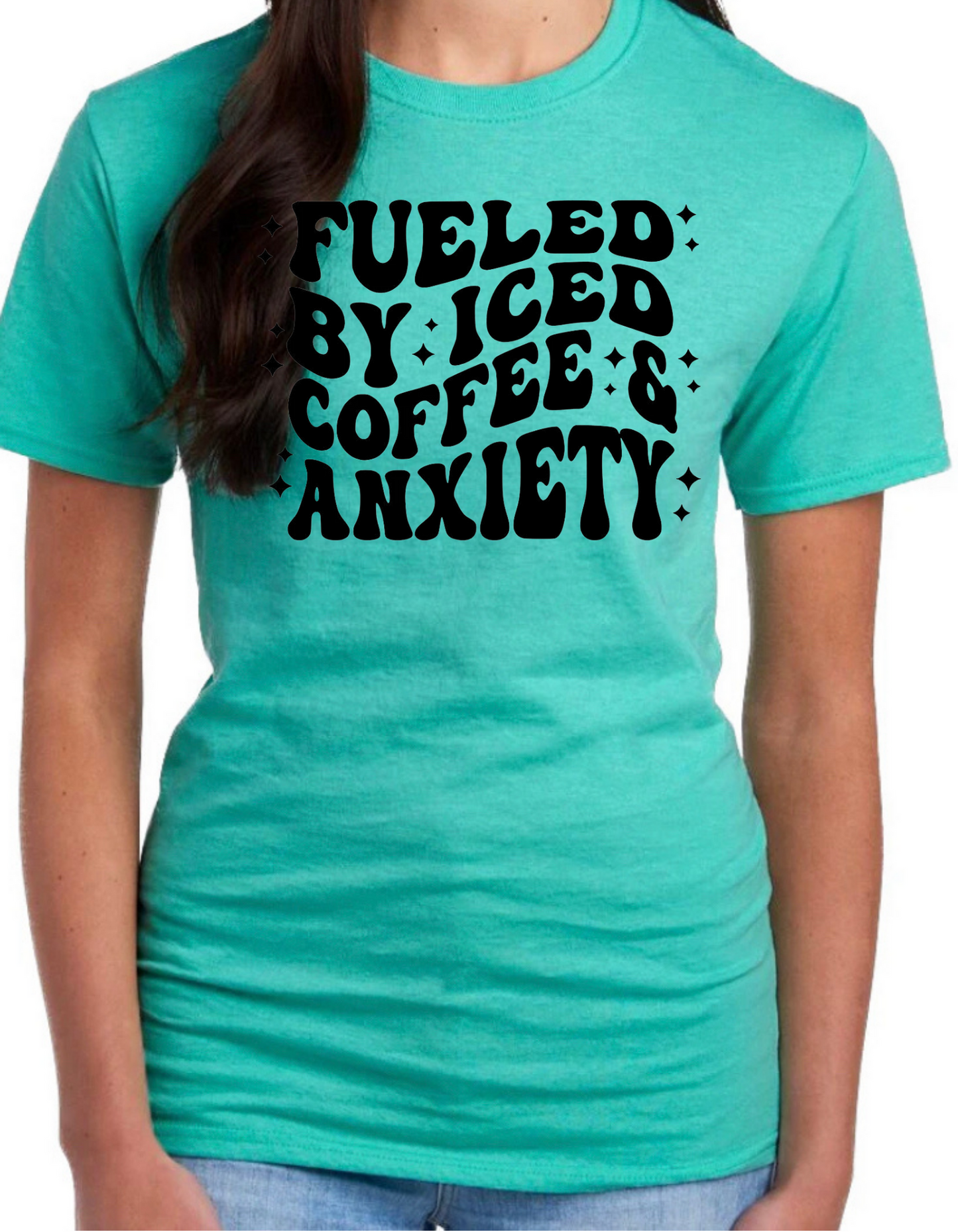 Fueled by Iced Coffee & Anxiety Graphic Tee