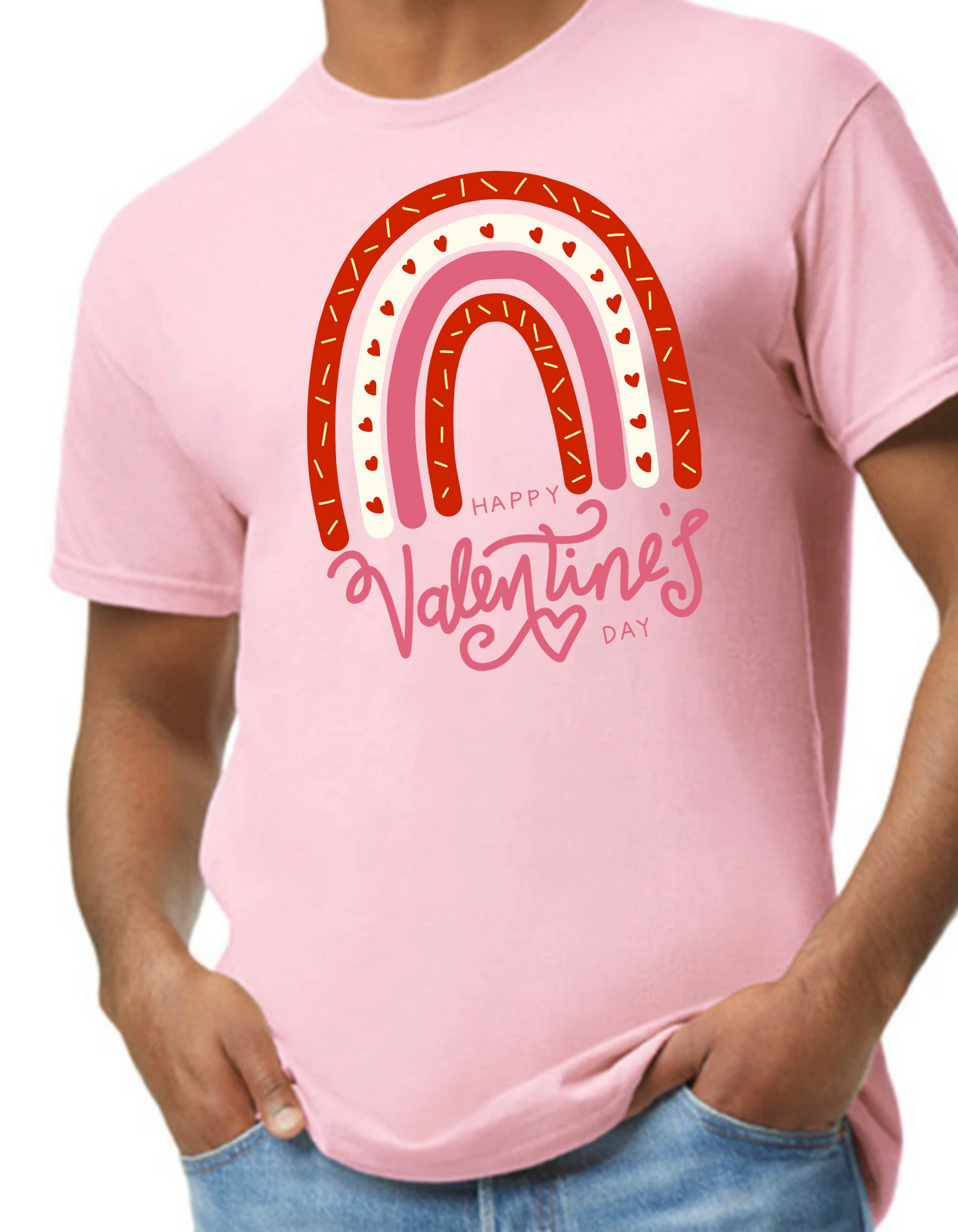 Valentine Rainbow Graphic Tee