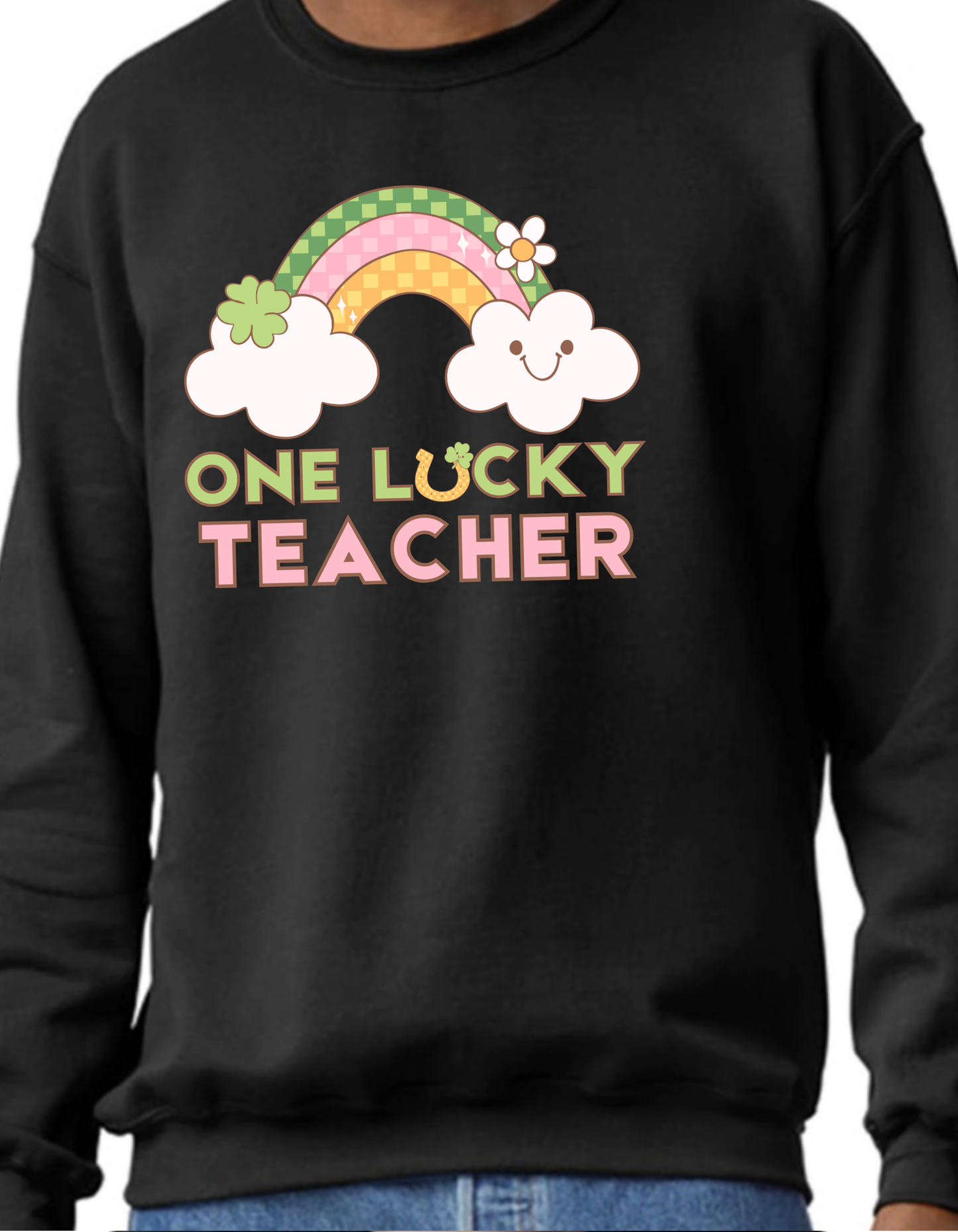 One Lucky Teacher Crewneck