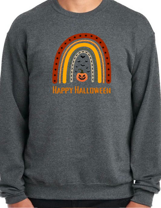 Happy Halloween Rainbow Crewneck