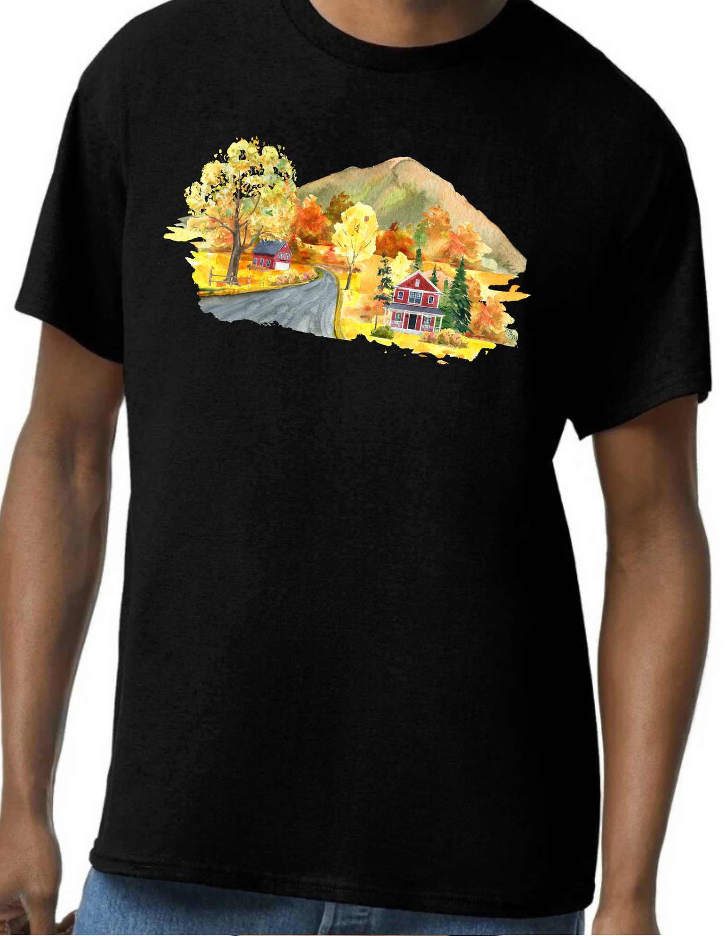 Fall Scenery Graphic Tee