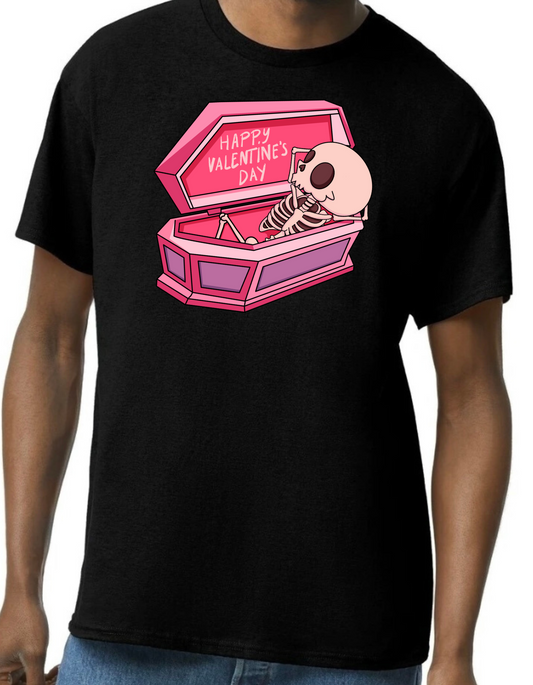 Valentine Coffin Graphic Tee