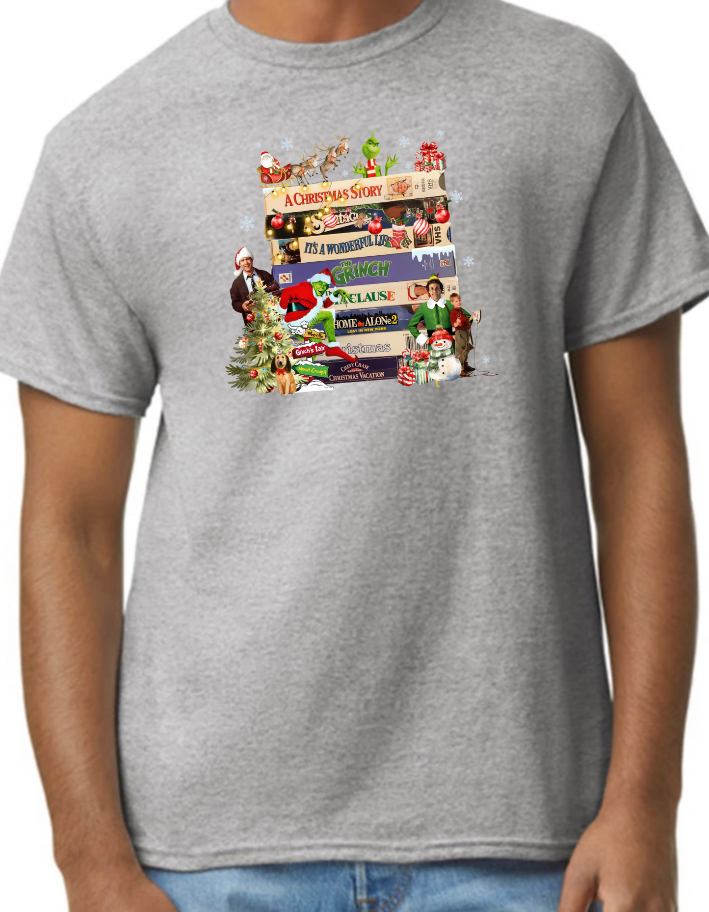 Christmas VHS Movies Graphic Tee