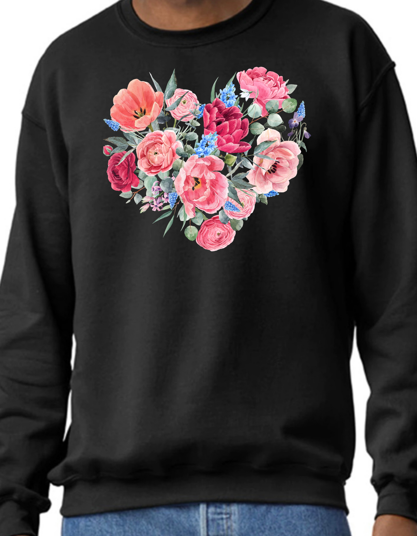 Flower Heart Crewneck