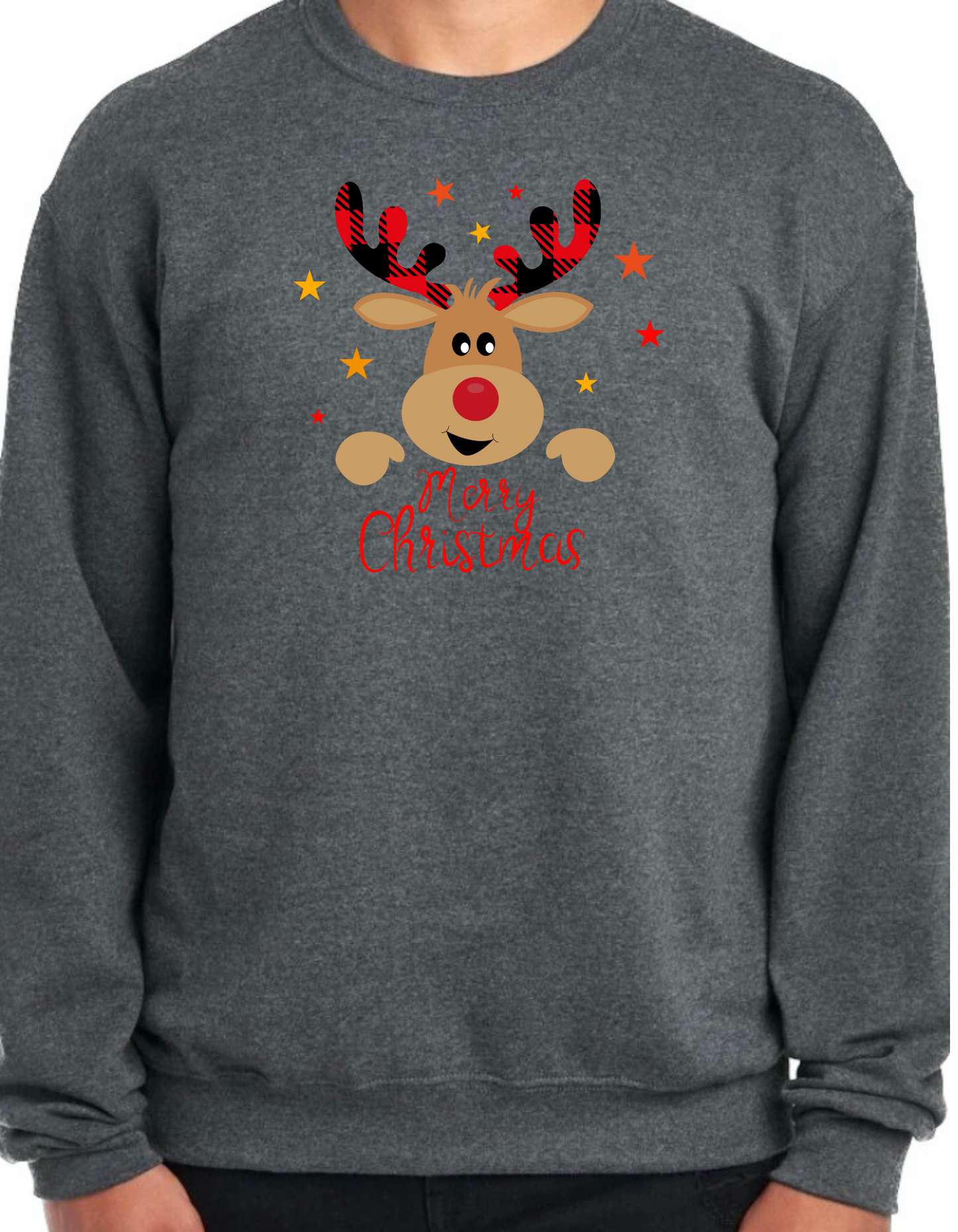 Merry Christmas Reindeer Crewneck