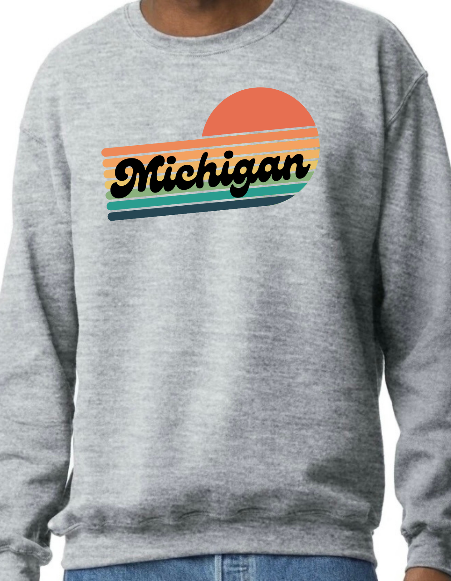 Sunset Michigan Crewneck