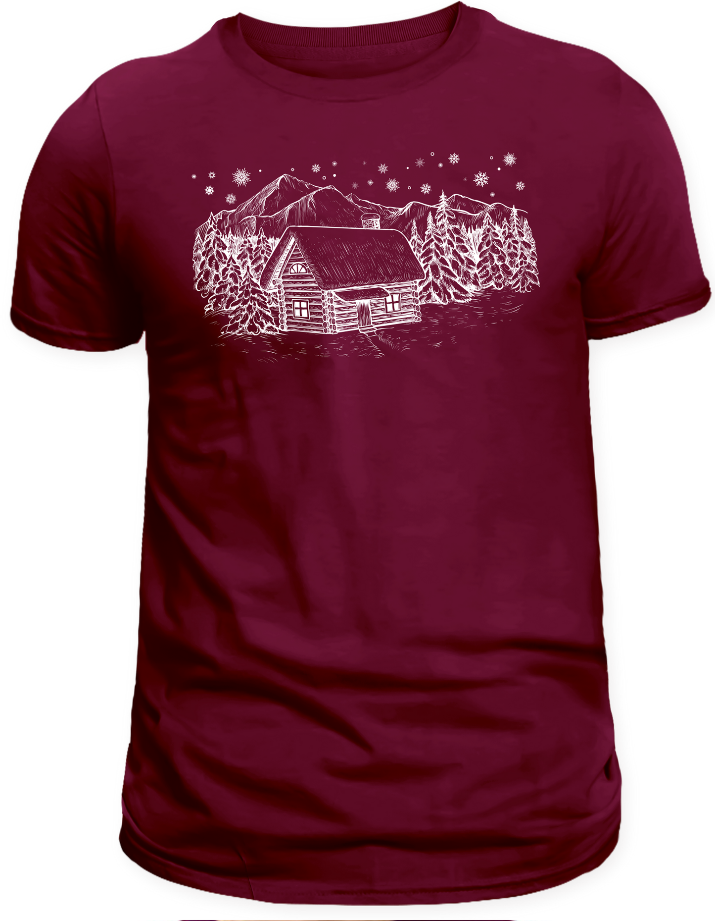 Winter Cabin Graphic Tee