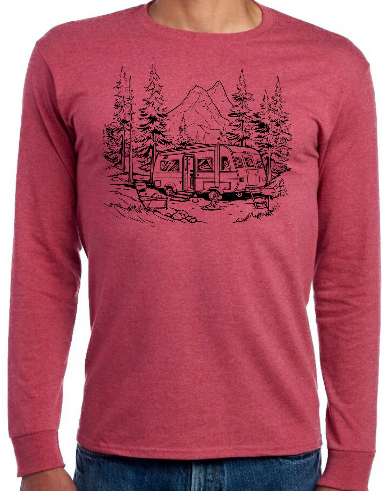 Camping in the Mountains Longsleeve