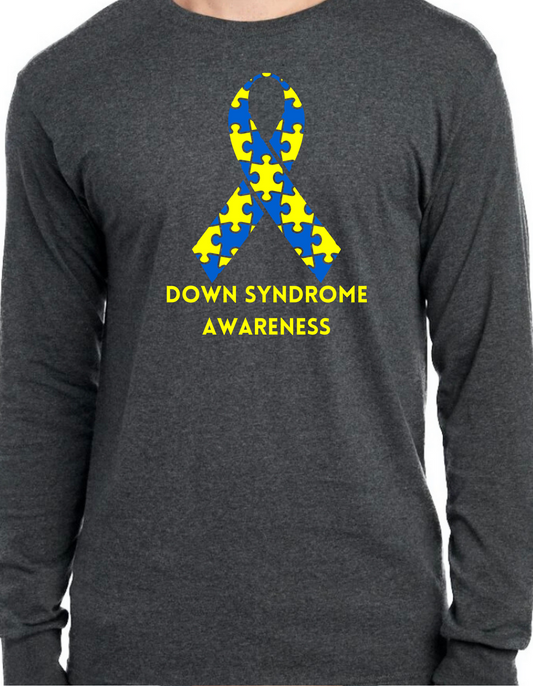 Down Syndrome Awareness Ribbon Longsleeve