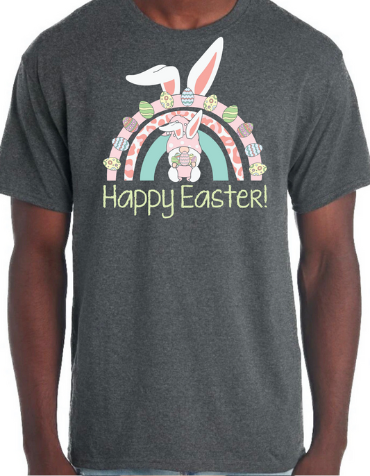 Easter Gnome Rainbow Graphic Tee