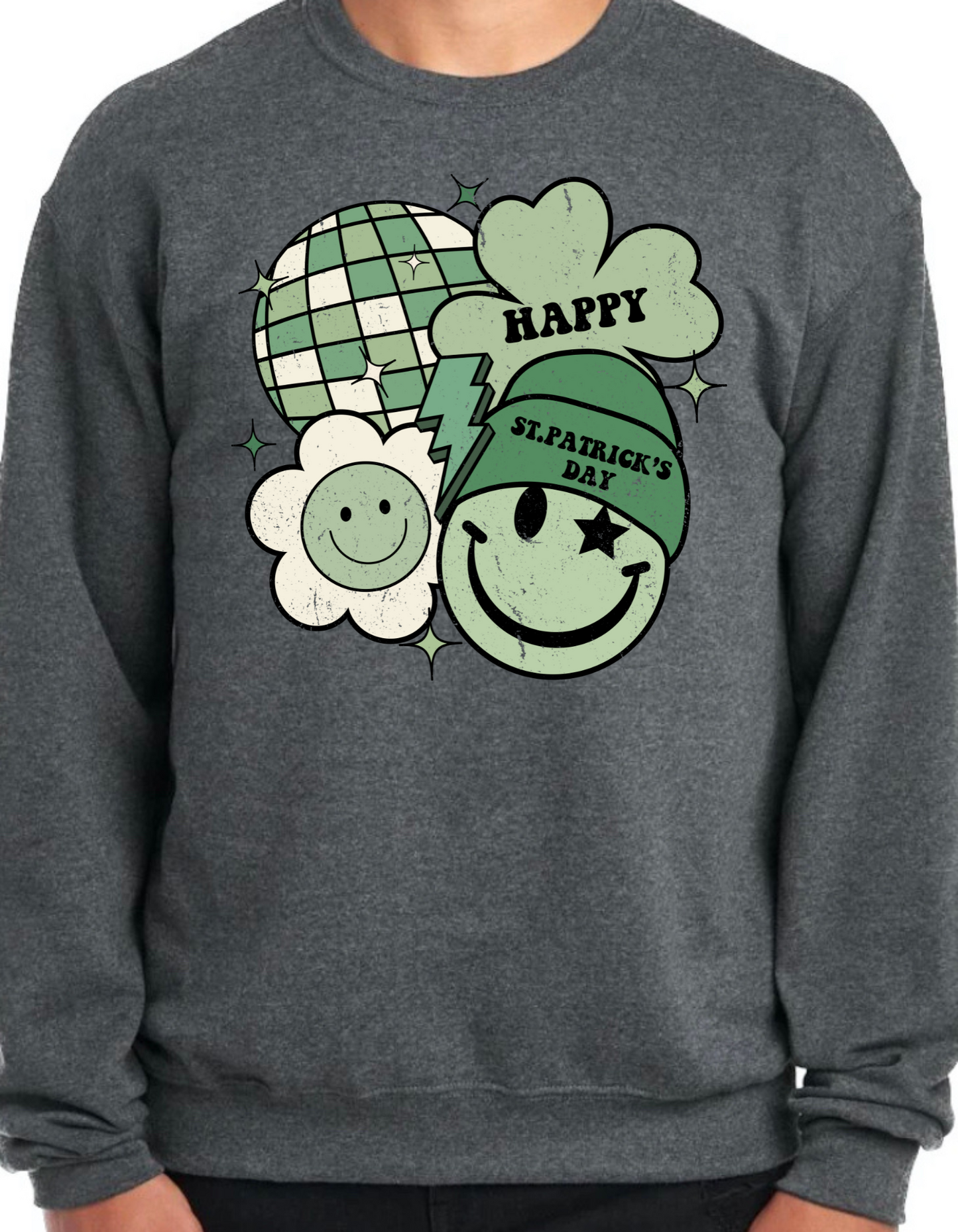 Happy St. Patrick’s Day Green Crewneck