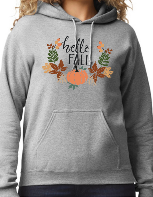 Hello Fall Leaves Hoodie