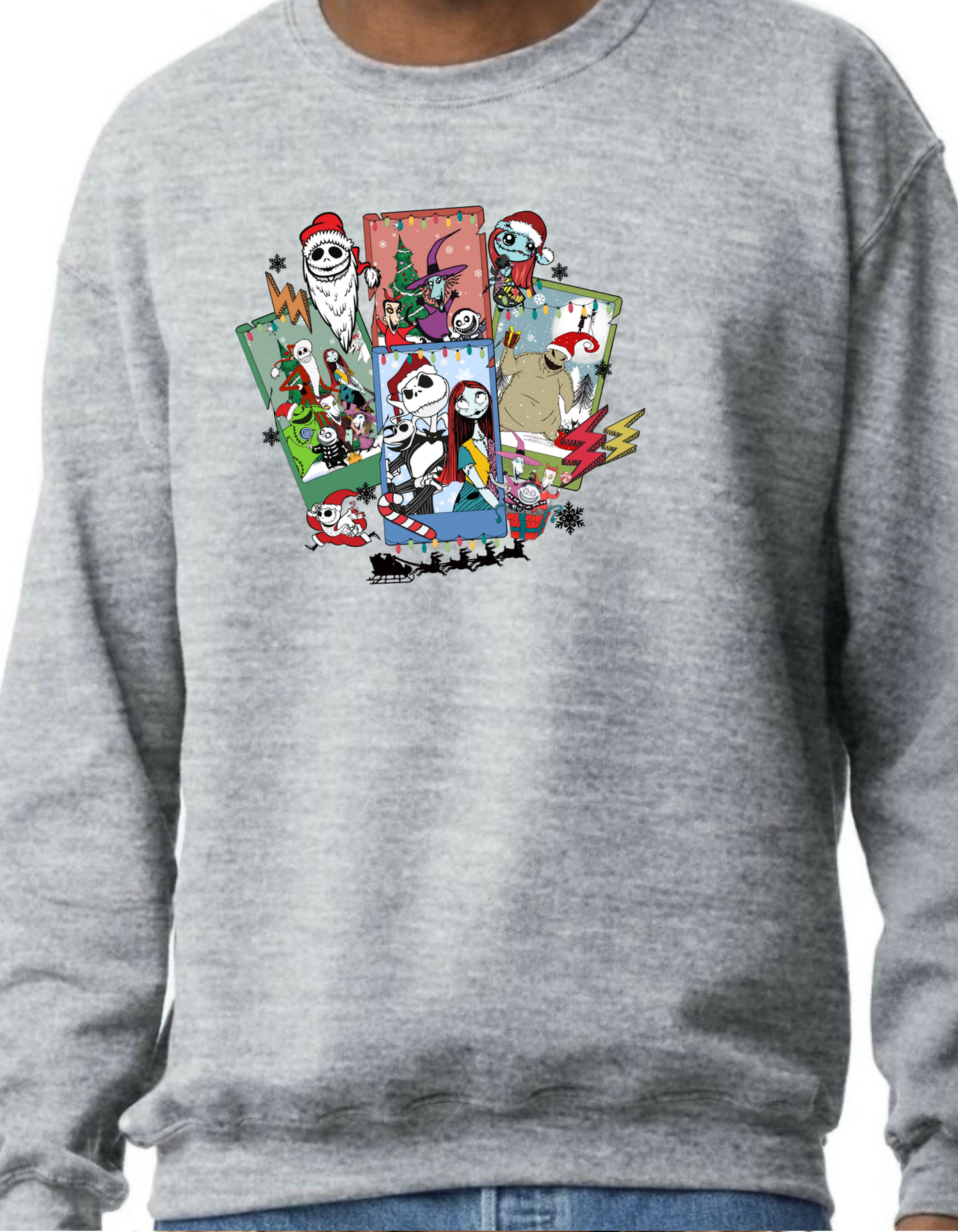 Nightmare Before Christmas Collage Crewneck