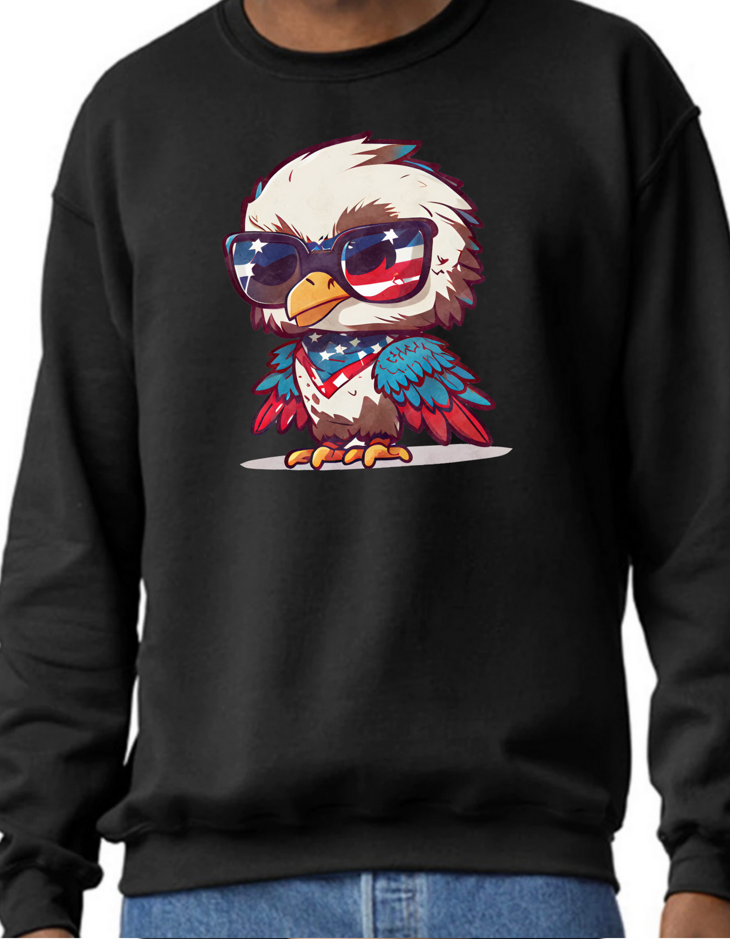 Patriotic Eagle Crewneck