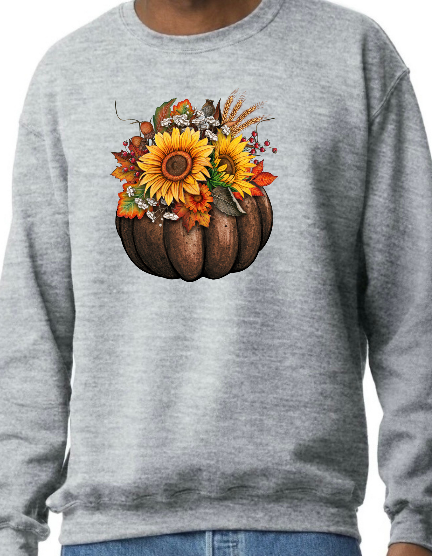 Pumpkin Sunflower Crewneck